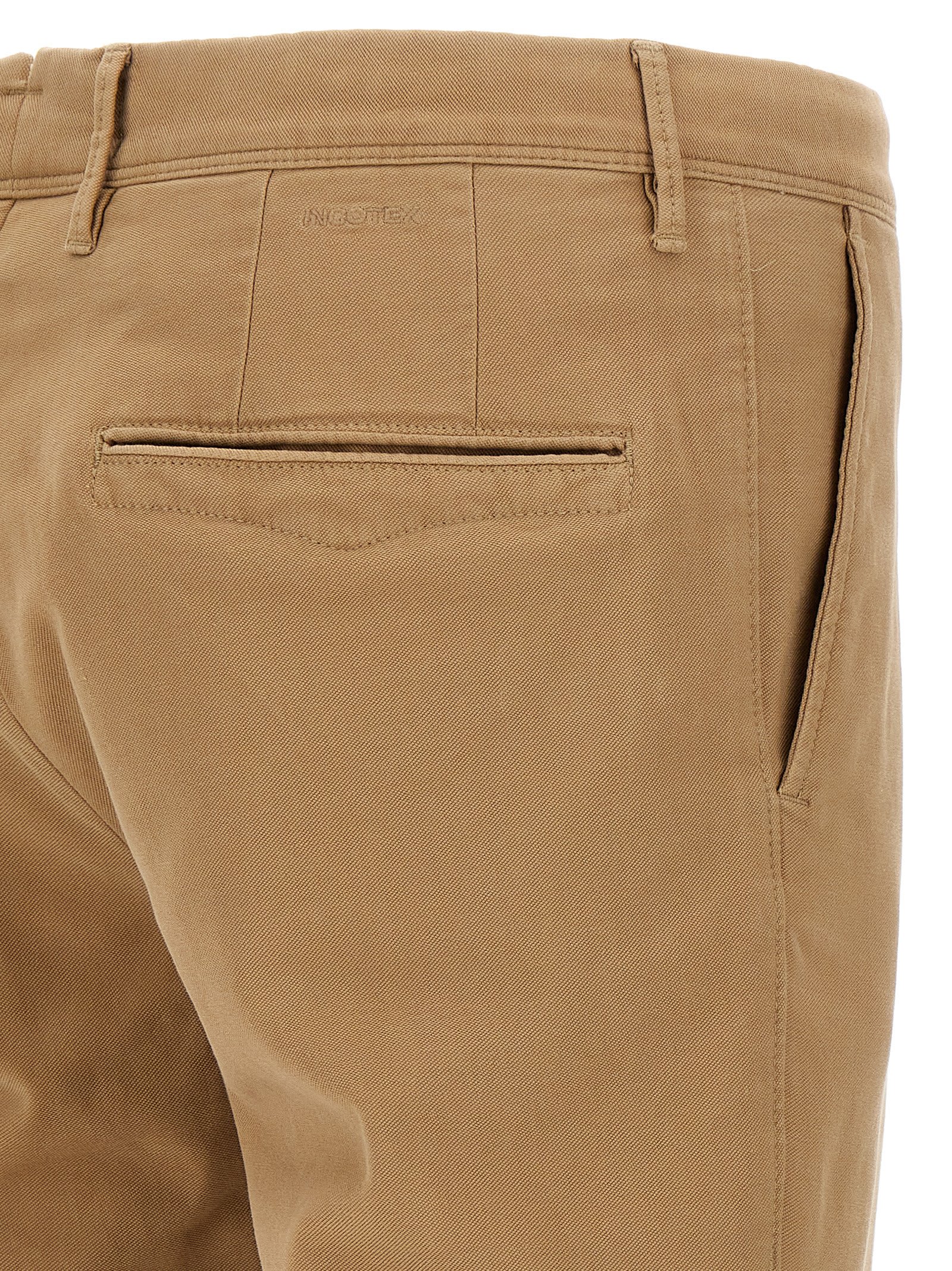Incotex Low Waist Pants In Brown