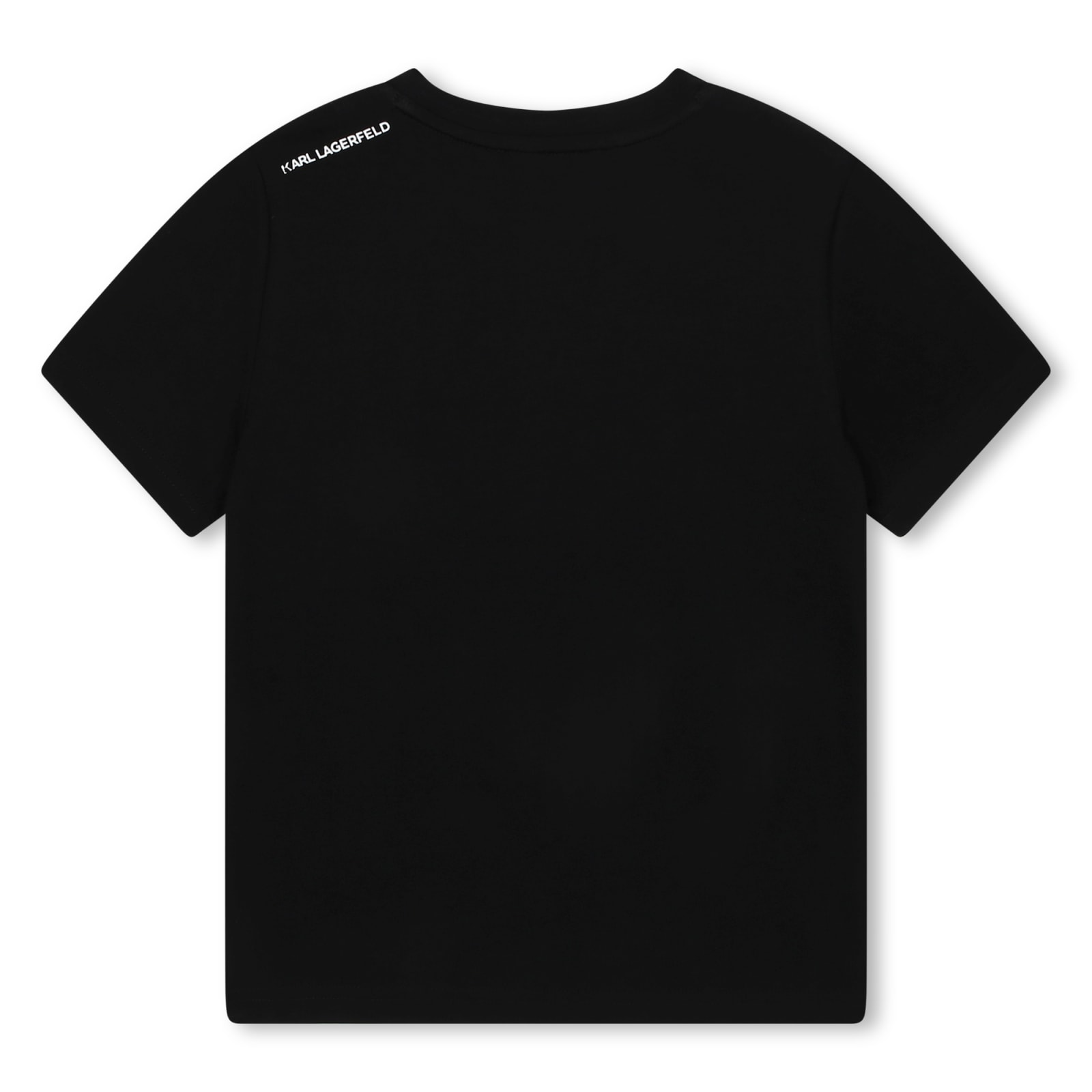 Shop Karl Lagerfeld T-shirt Con Stampa In Black