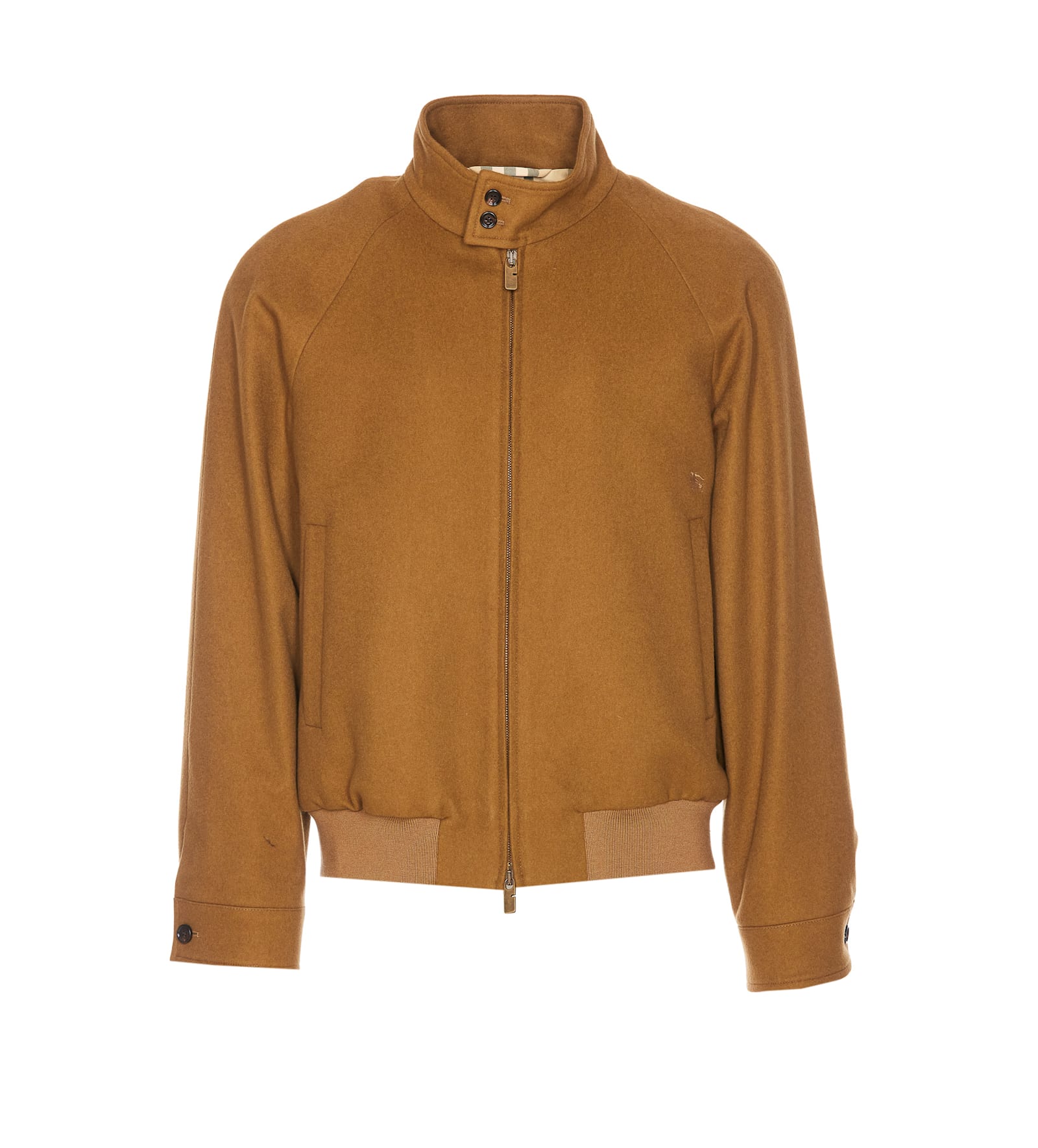 Cashmere Harrington Jacket In Brown