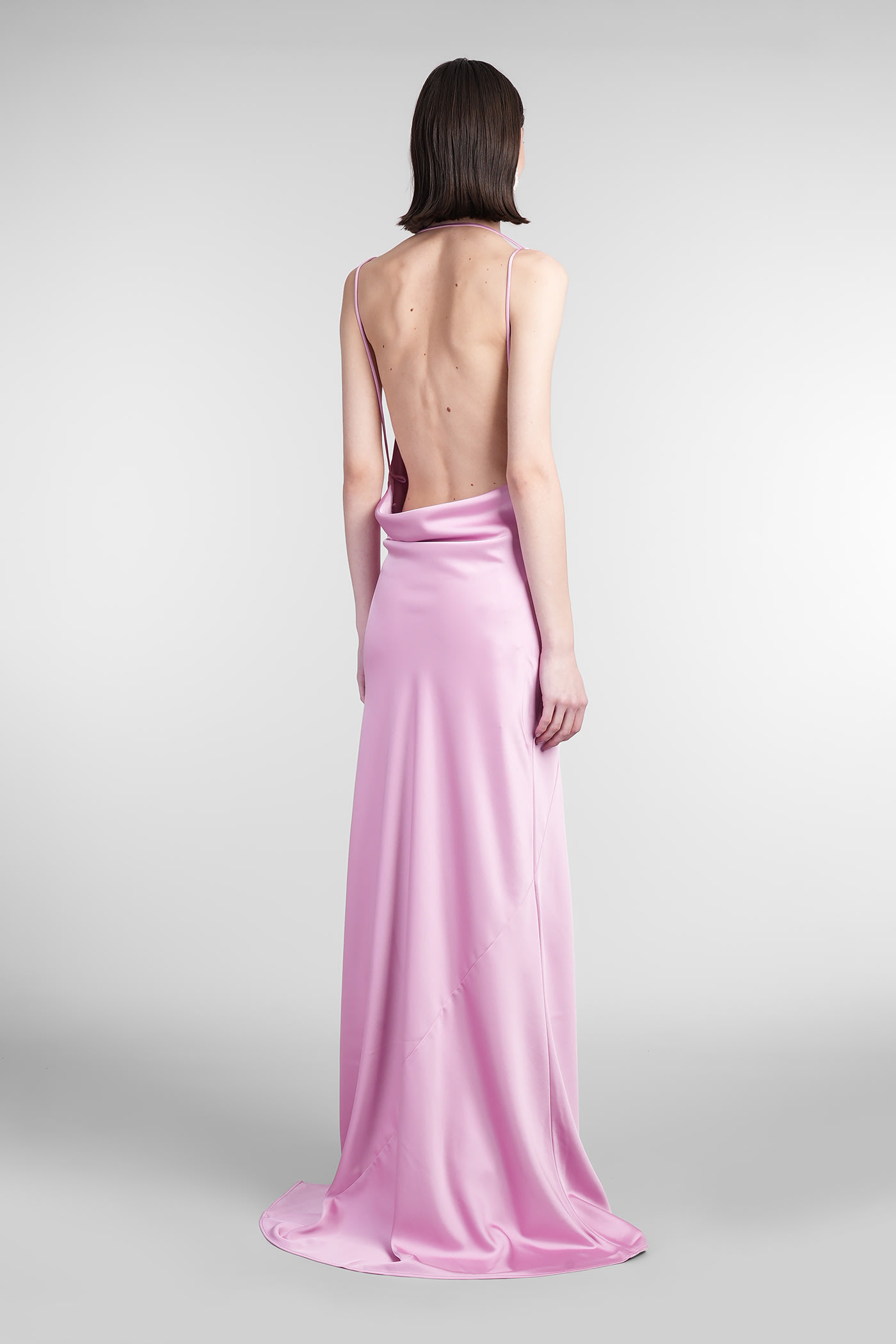The Andamane Vera Maxi In Rose-pink Polyester In Rose-pink