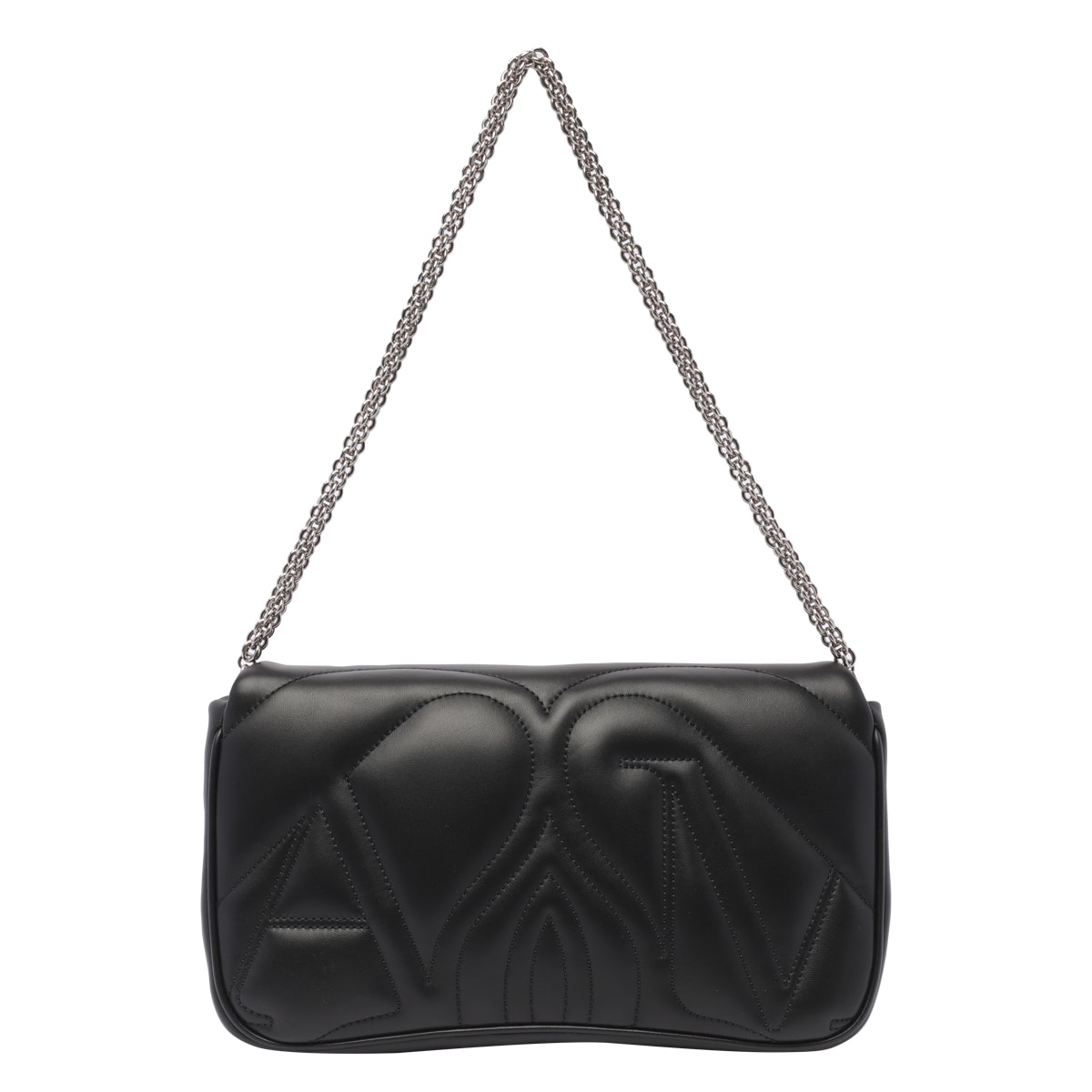 Alexander Mcqueen The Seal Shoulder Bag In Black