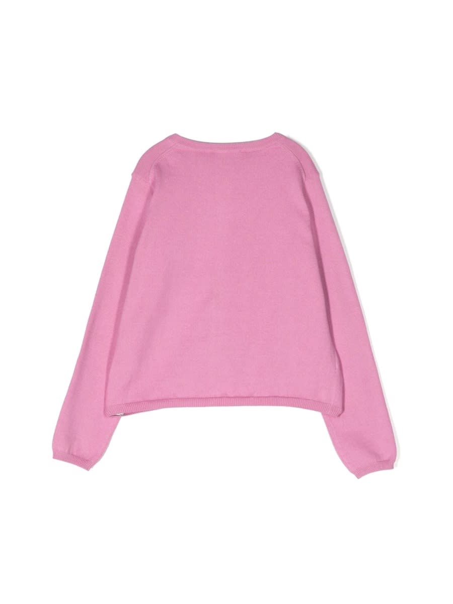 Il Gufo Cotton Cardigan In Pink