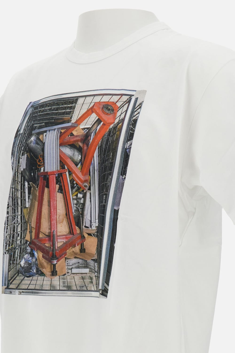 Junya Watanabe Cotton Jersey Thomas Struth In White