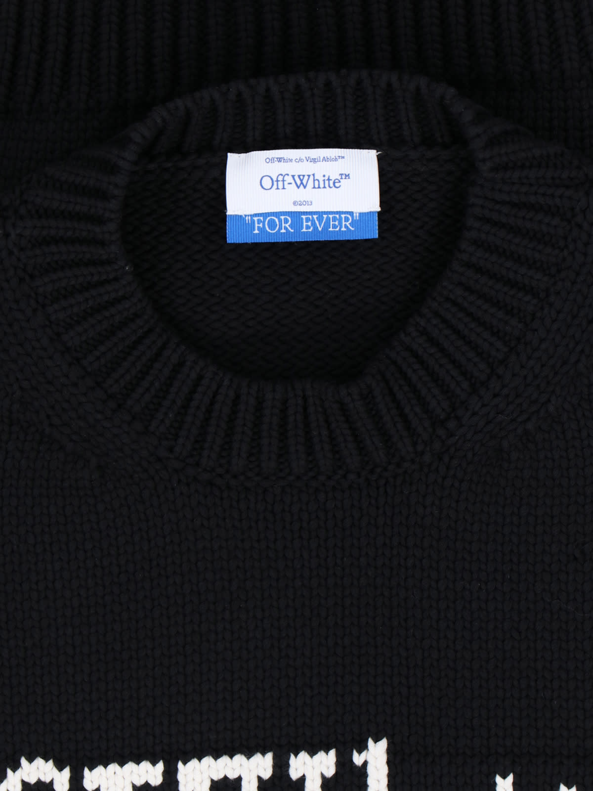 Shop Off-white Logo Sweater In Black