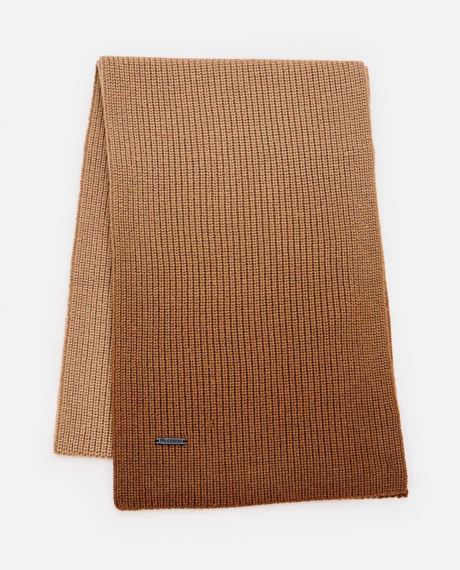 Shop Jw Anderson Gradient Scarf In Brown