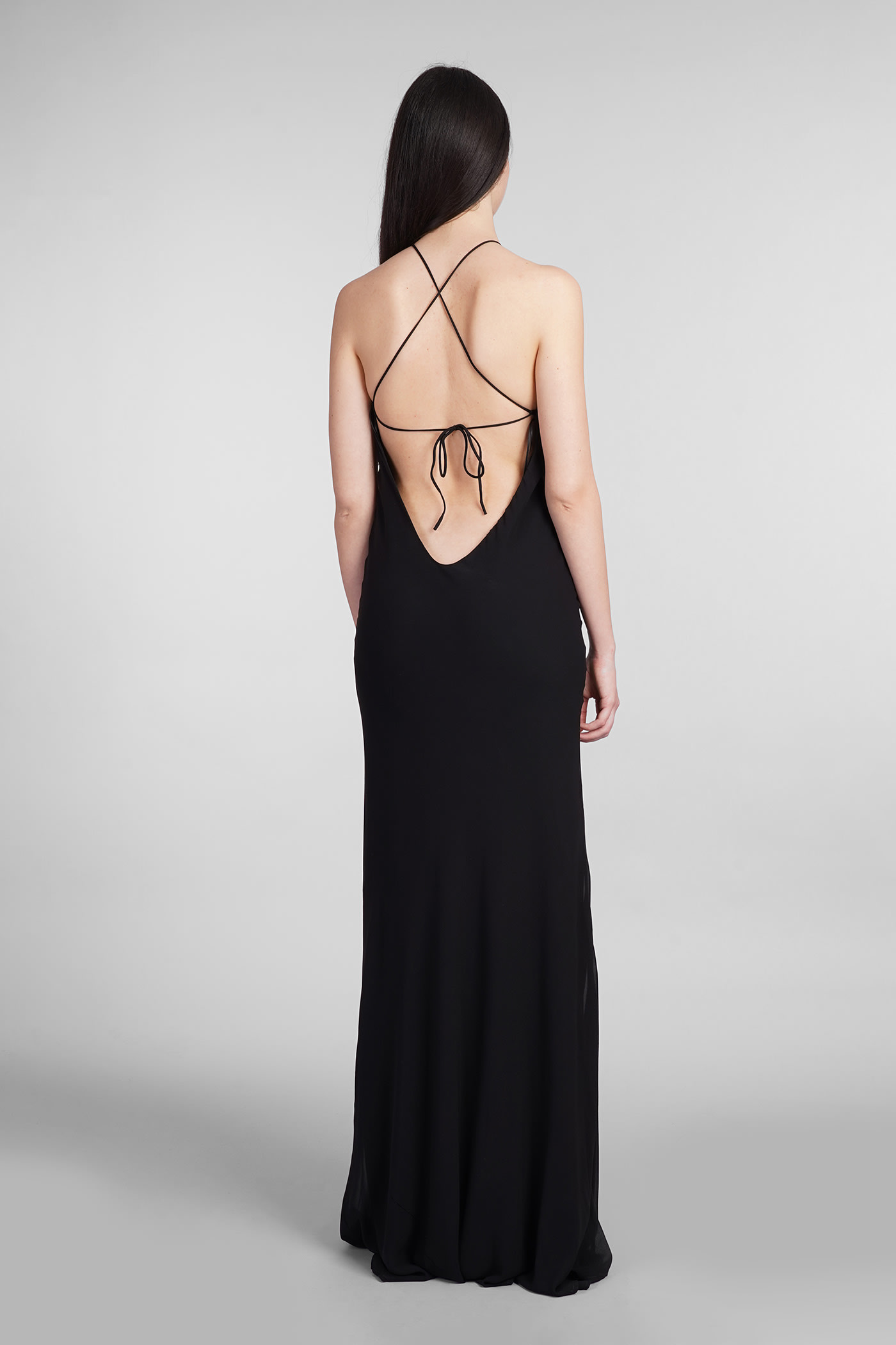 Shop The Andamane Rebecca Dress In Black Silk