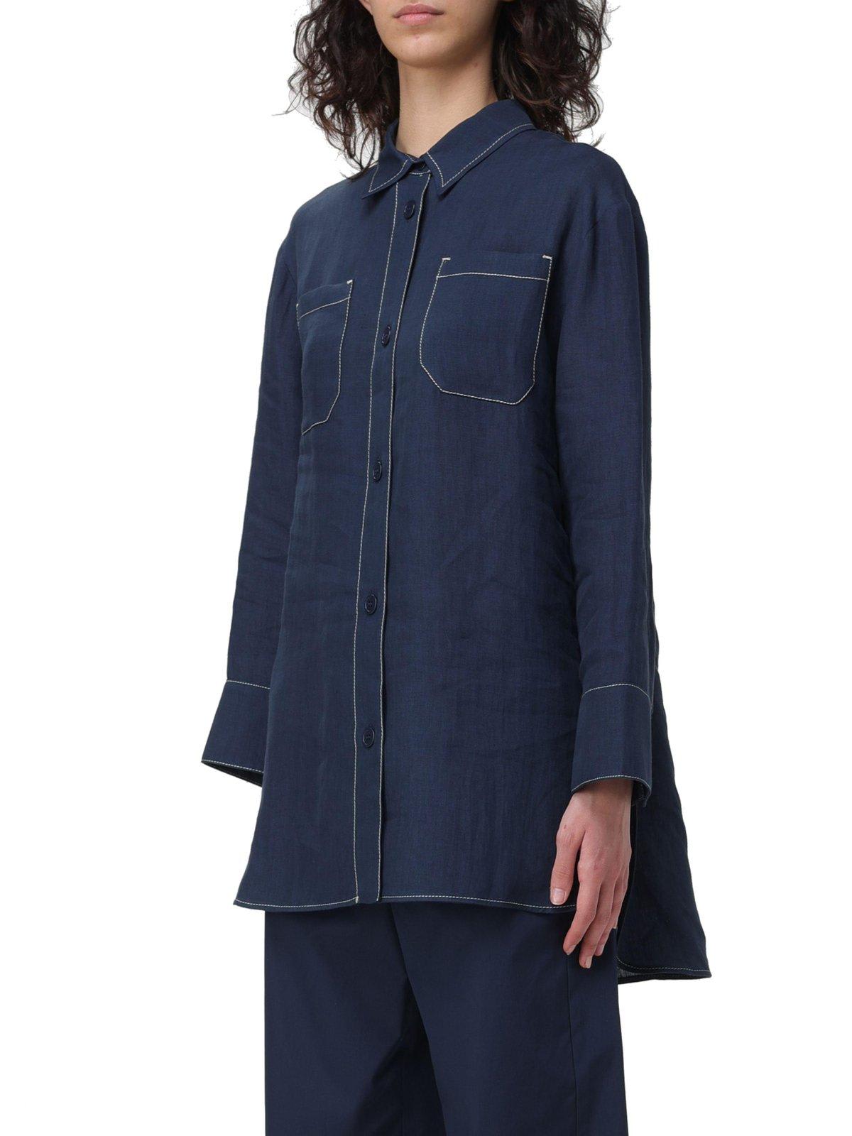 's Max Mara Buttoned Long-sleeved Top