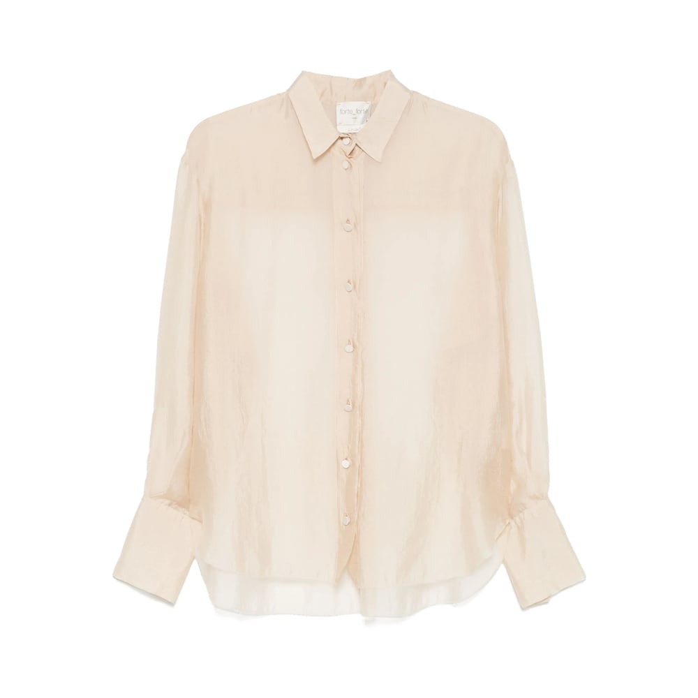Forte Forte Organze Shirt In Nude
