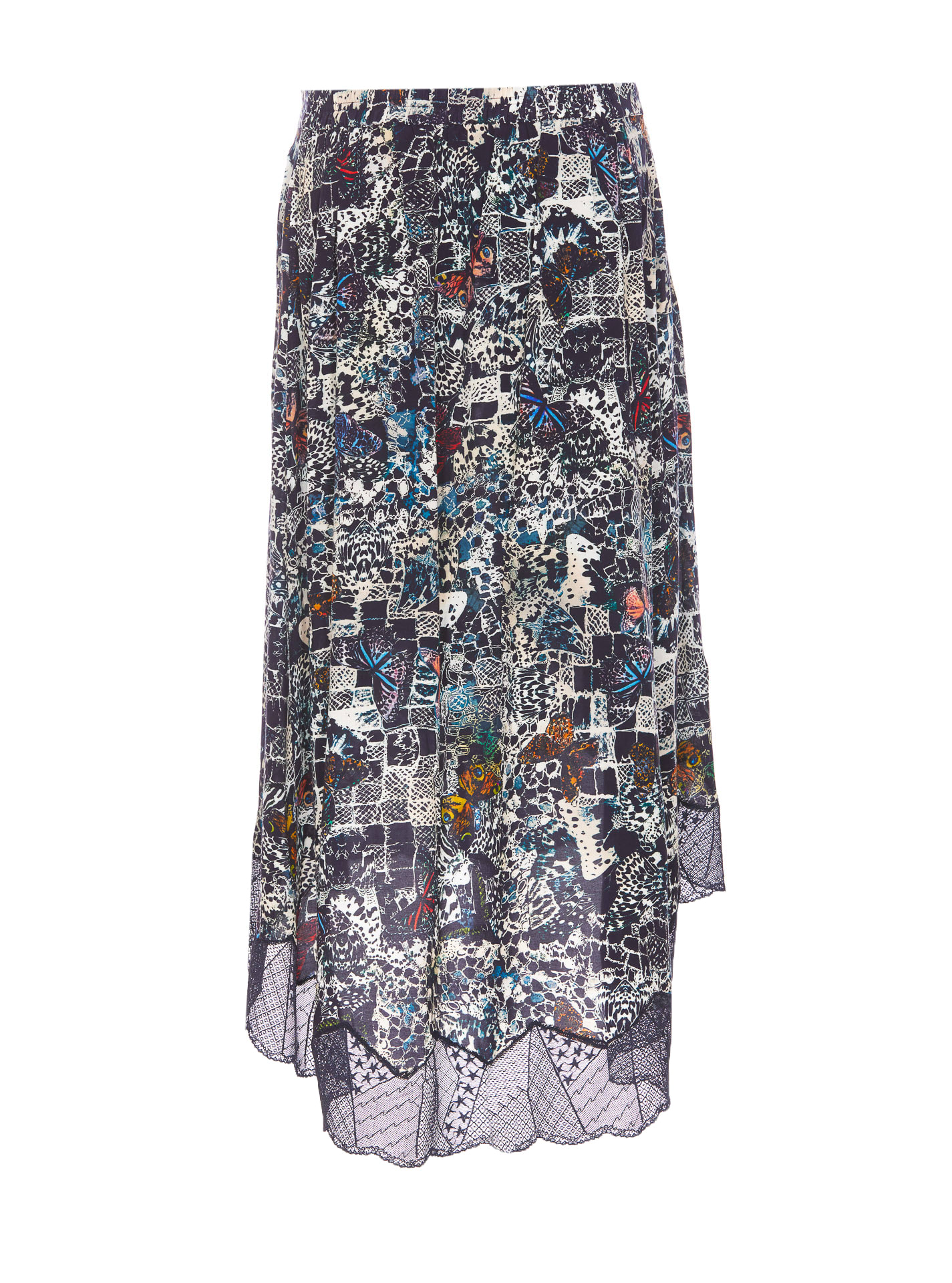 Zadig & Voltaire Joslin Soft Butterflies Skirt In Multicolor