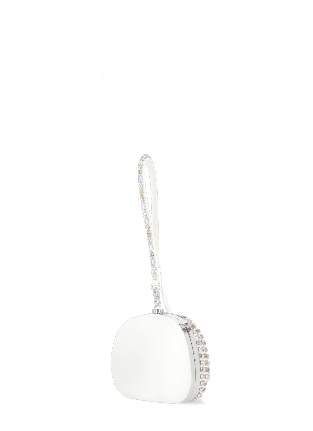 Self-portrait Multi Crystal Pochette In White