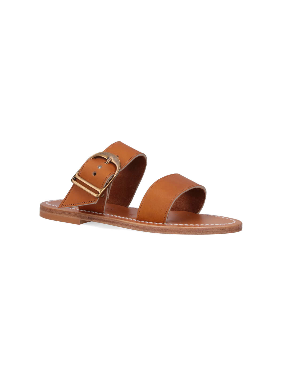 Shop Kjacques Carcaso Sandals In Brown