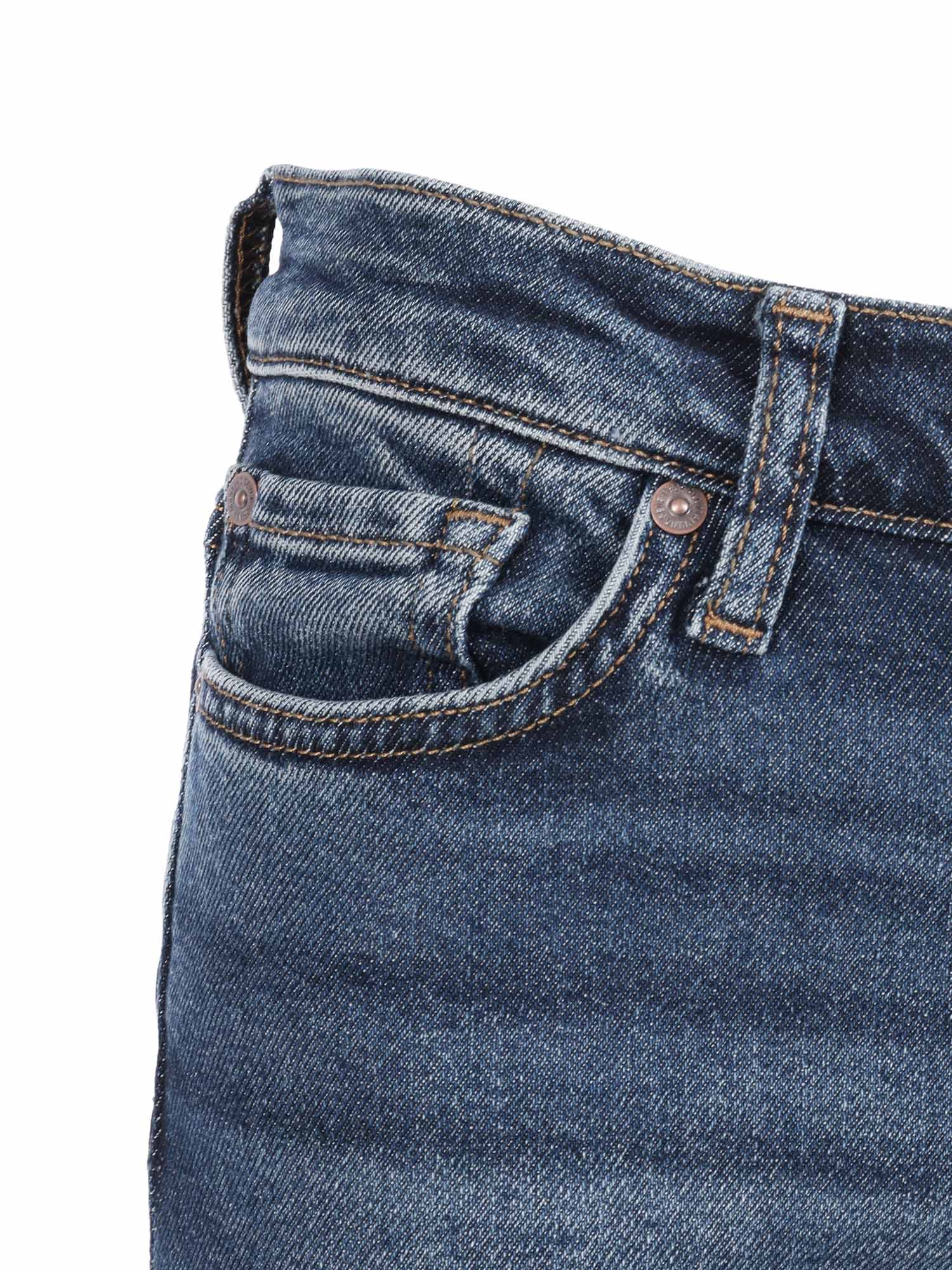 7 For All Mankind Roxanne Cisco Mid-rise Jeans With Flared Leg In Blue