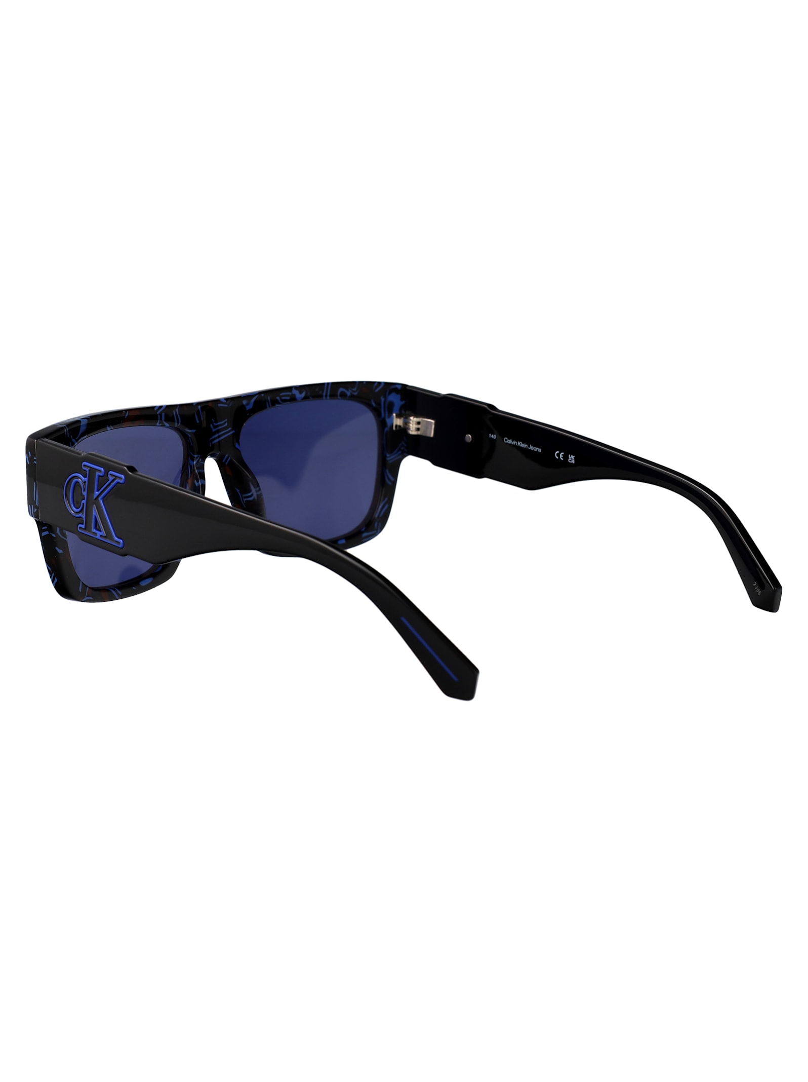 Calvin Klein Jeans Est.1978 Calvin Klein Jeans Rectangular Sunglasses Ckj23654 S 400 In Blue