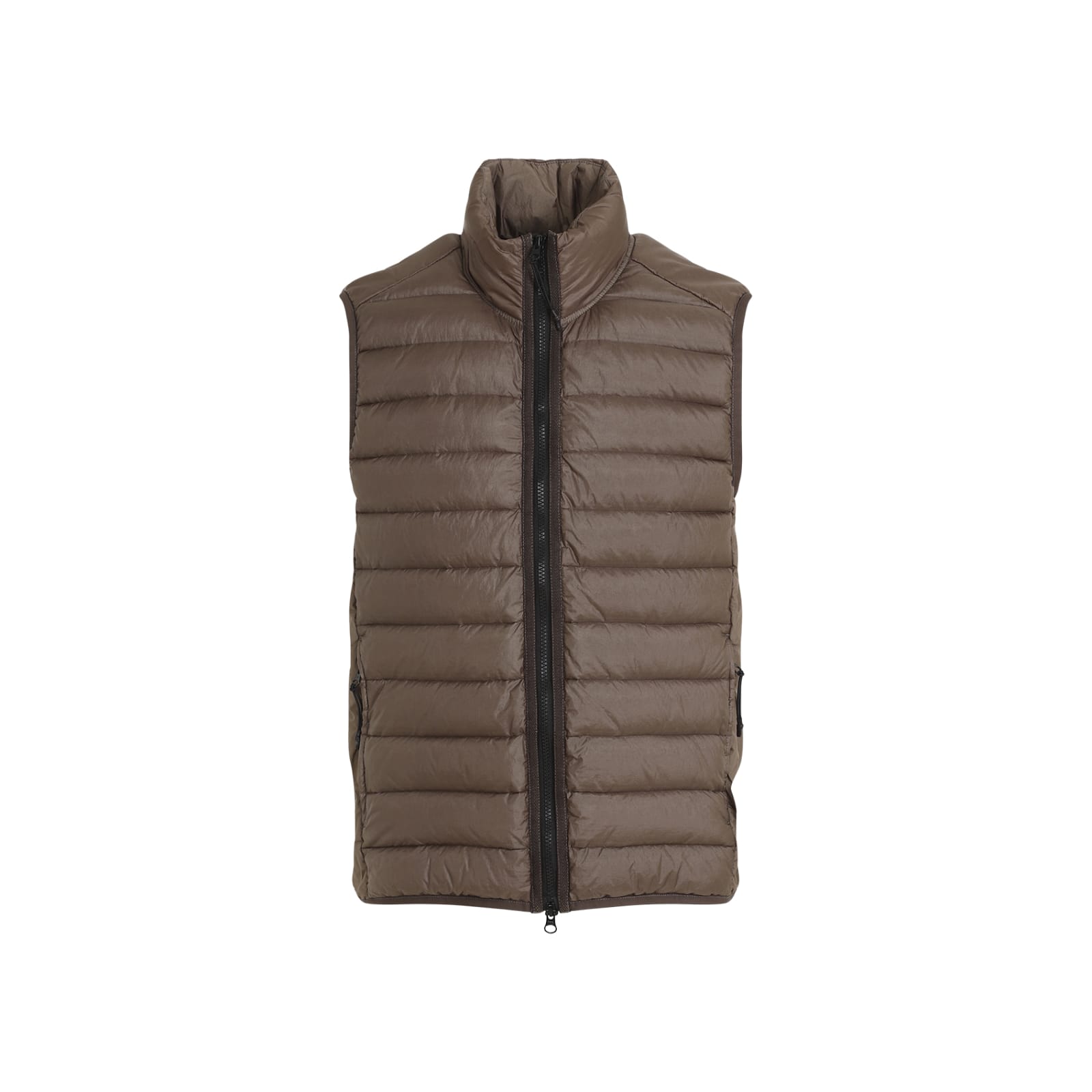 Shop Stone Island Polyamide Vest In Walnut