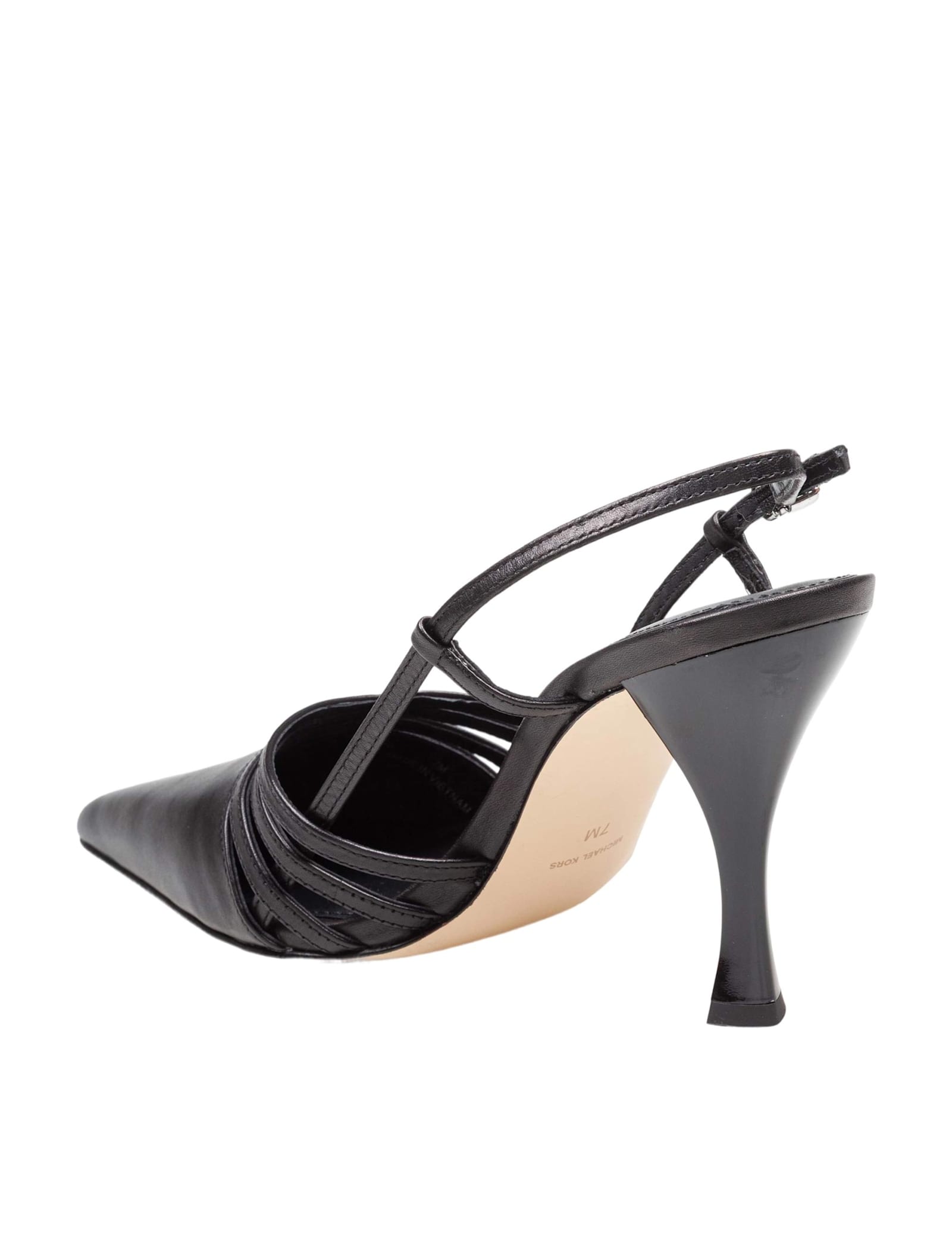 Michael Kors Slingback Haisley In Pelle Colore Nero In Black