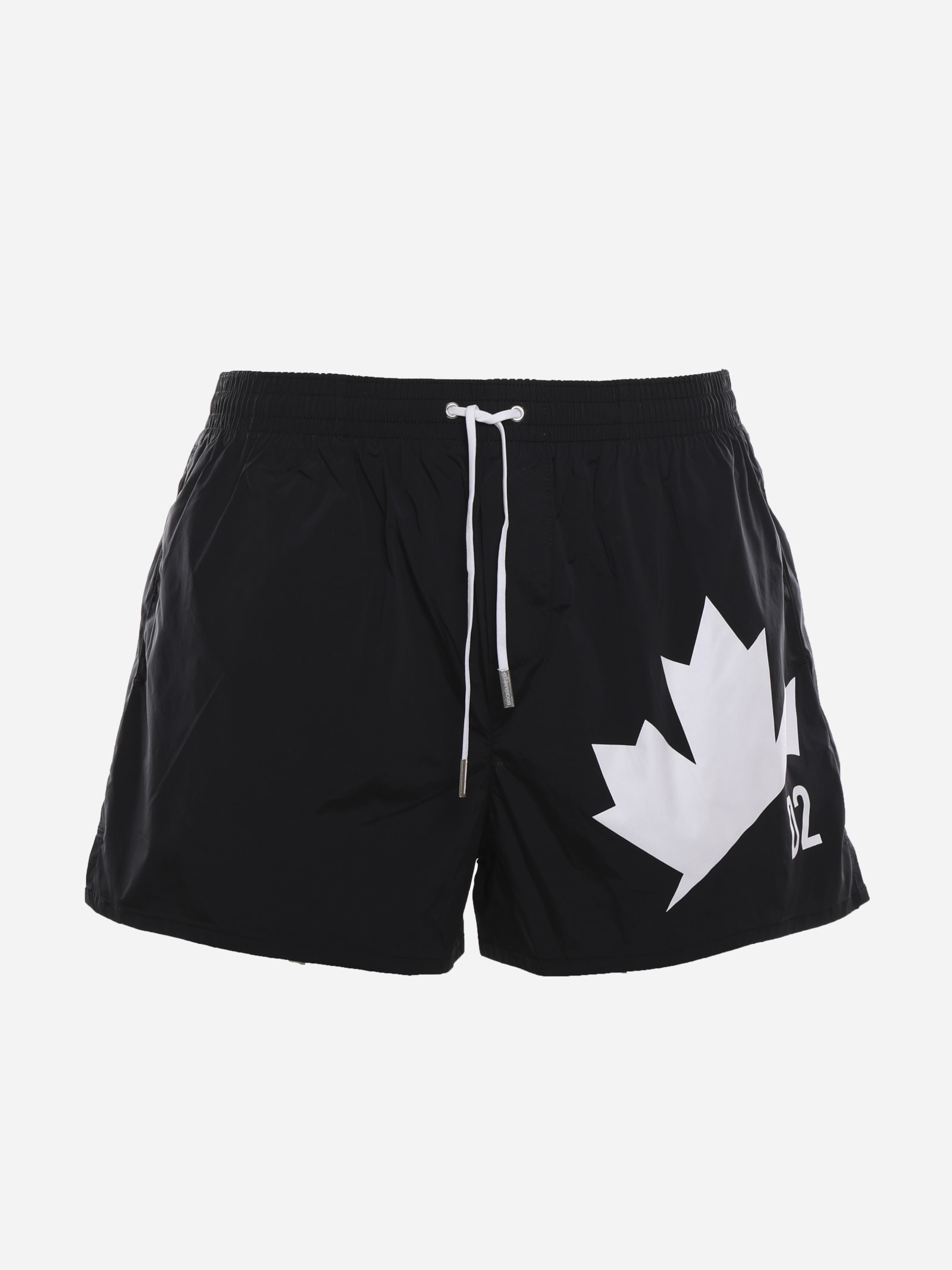 DSQUARED2 TECHNICAL FABRIC SWIM SHORTS WITH LOGO DETAIL,D7B643640 -001