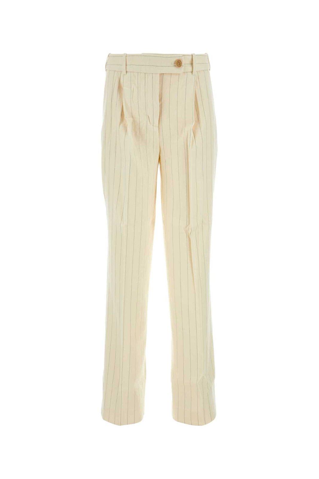 ZIMMERMANN PINSTRIPED PLEATED TROUSERS