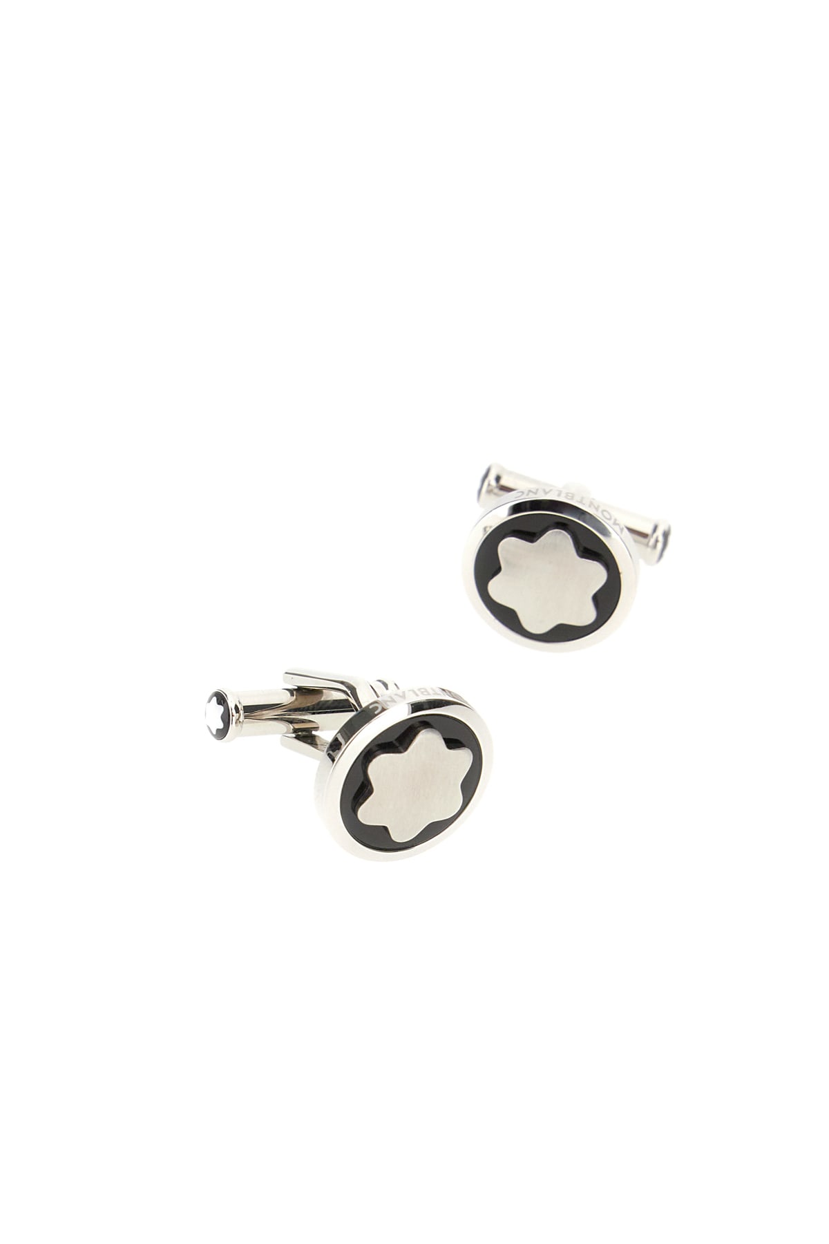 Shop Montblanc Cufflinks Star In Steel