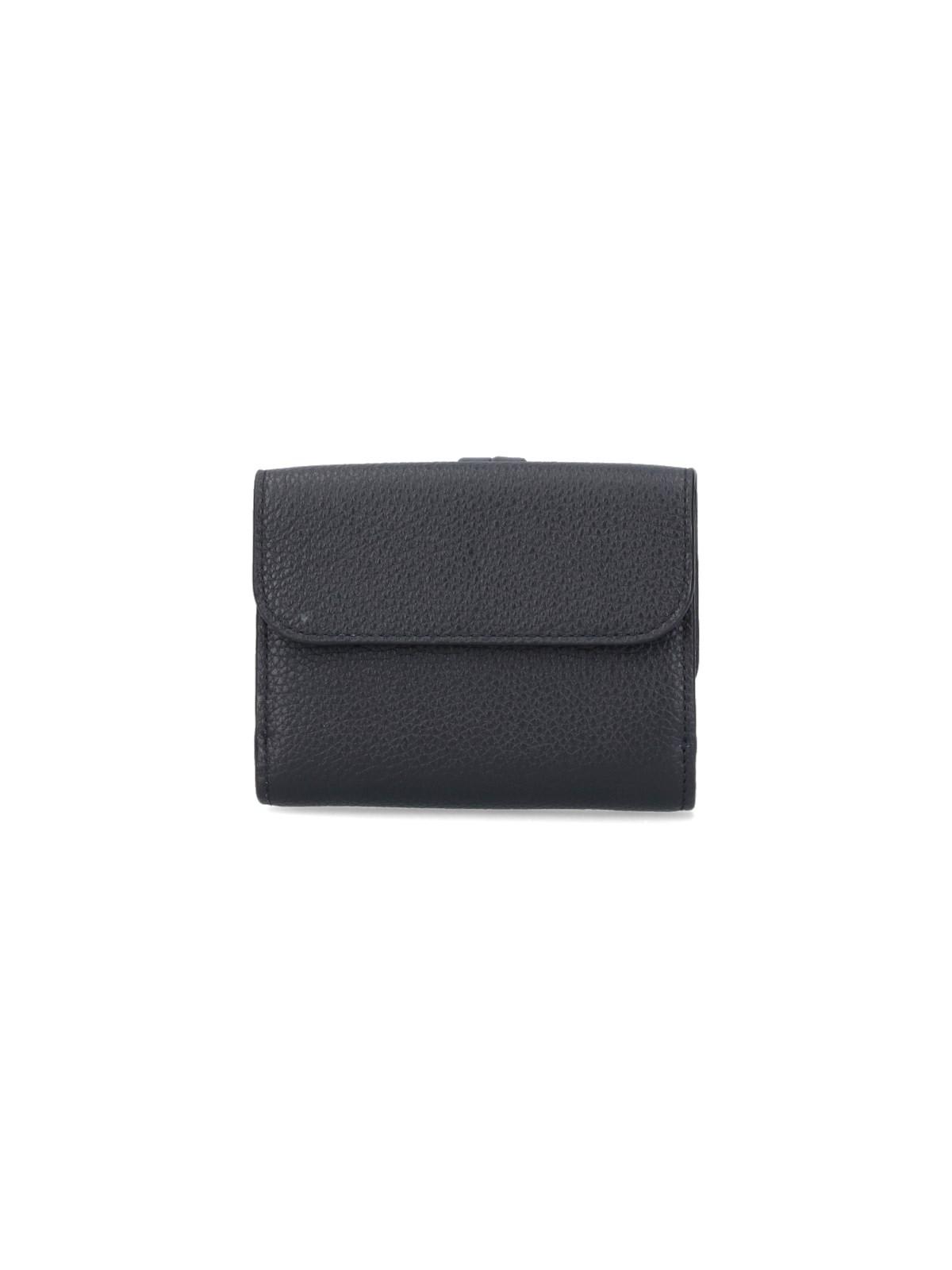 Shop Chloé Small Wallet Alphabet In Black