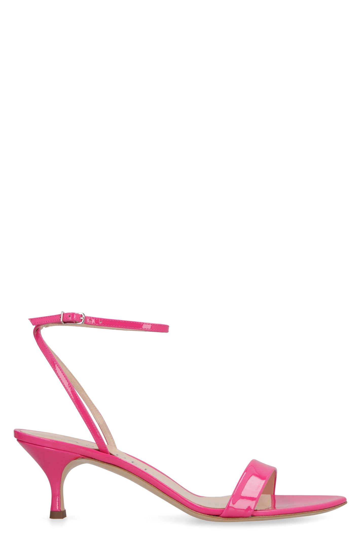 CASADEI SCARLET PATENT LEATHER SANDALS