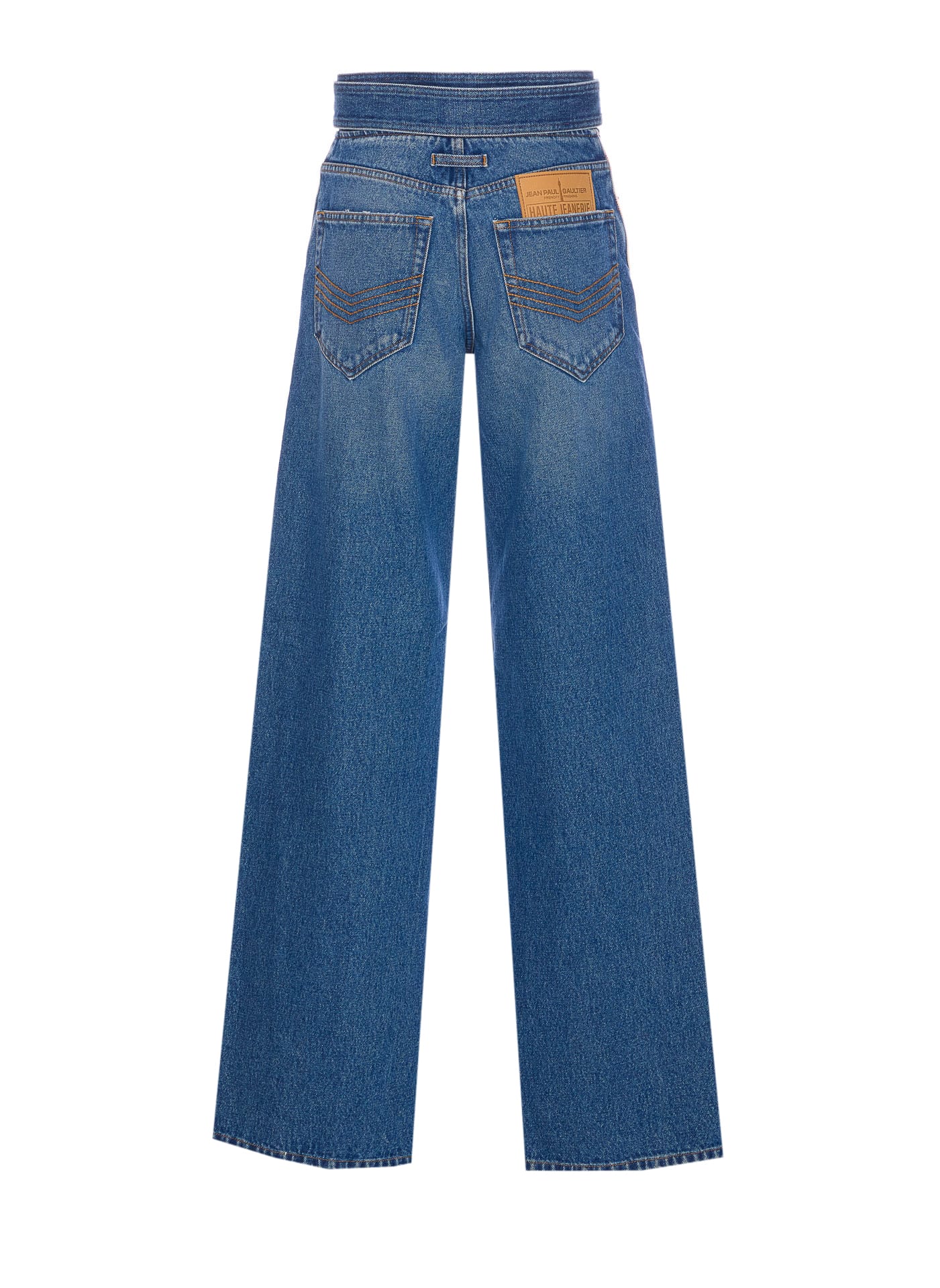 JEAN PAUL GAULTIER THE BELTED DENIM JEANS