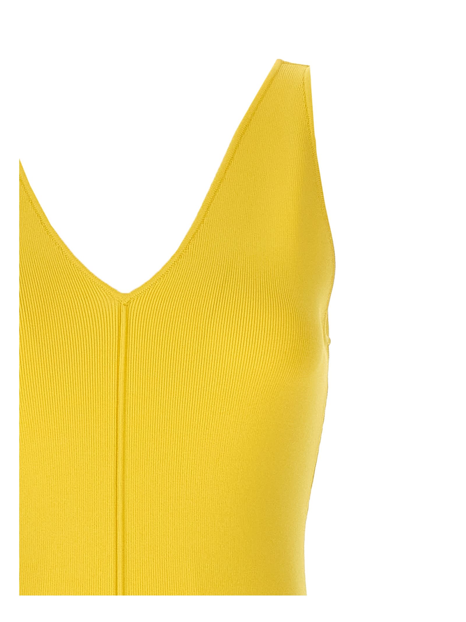 Shop Twinset Celandin Dress In Yellow