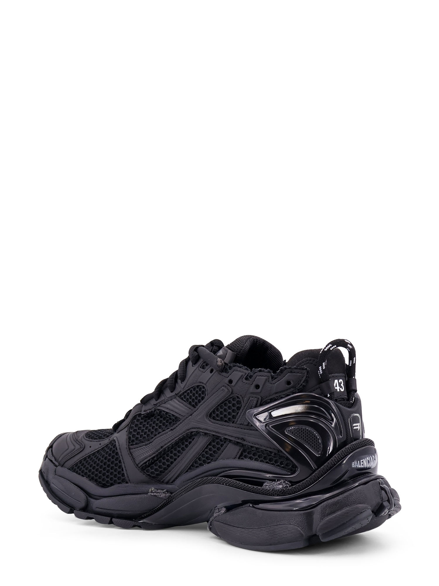 Shop Balenciaga Runner Sneakers In Black