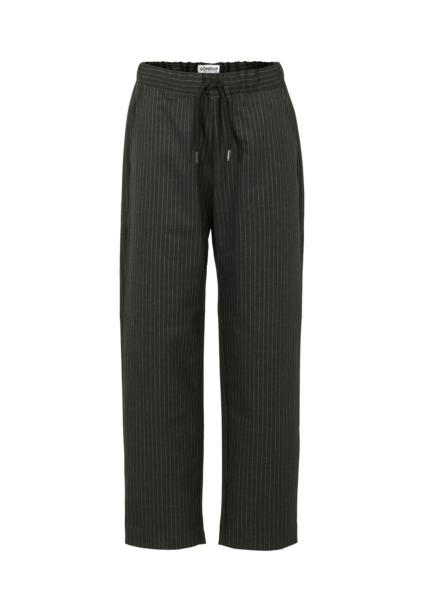 Dondup Kids' Black Trousers For Boy With Logo