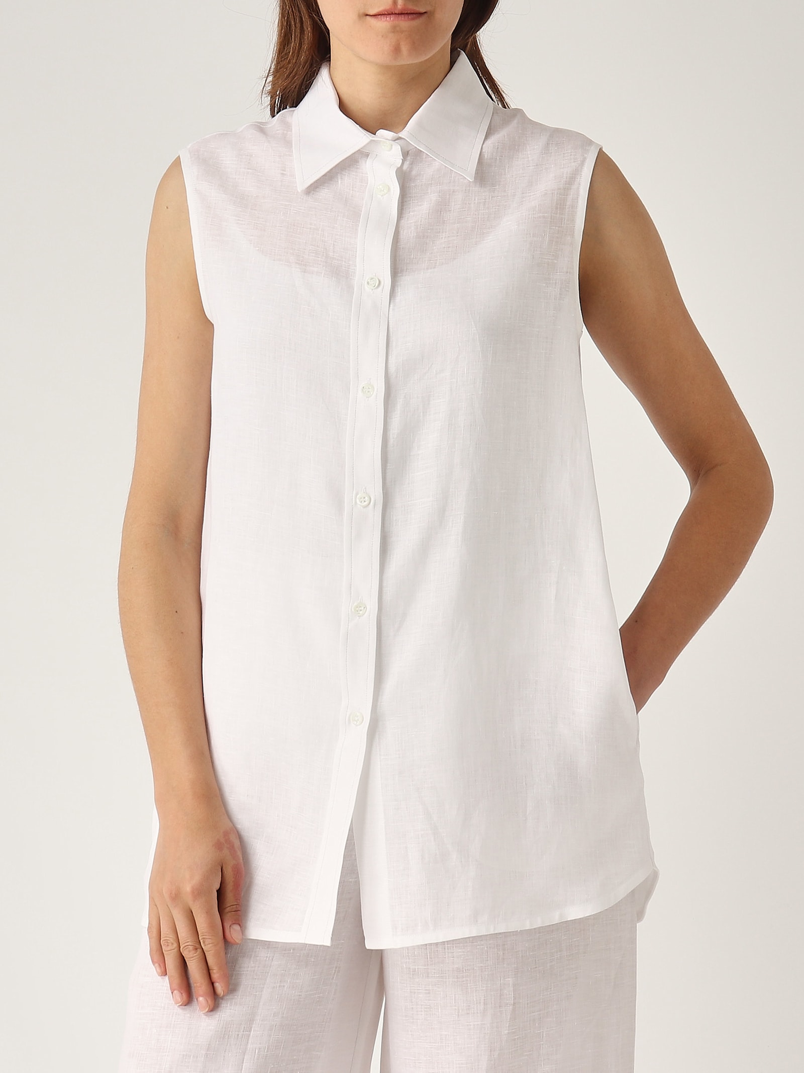 Gran Sasso Camicia S/m Con Cuciture Shirt In White