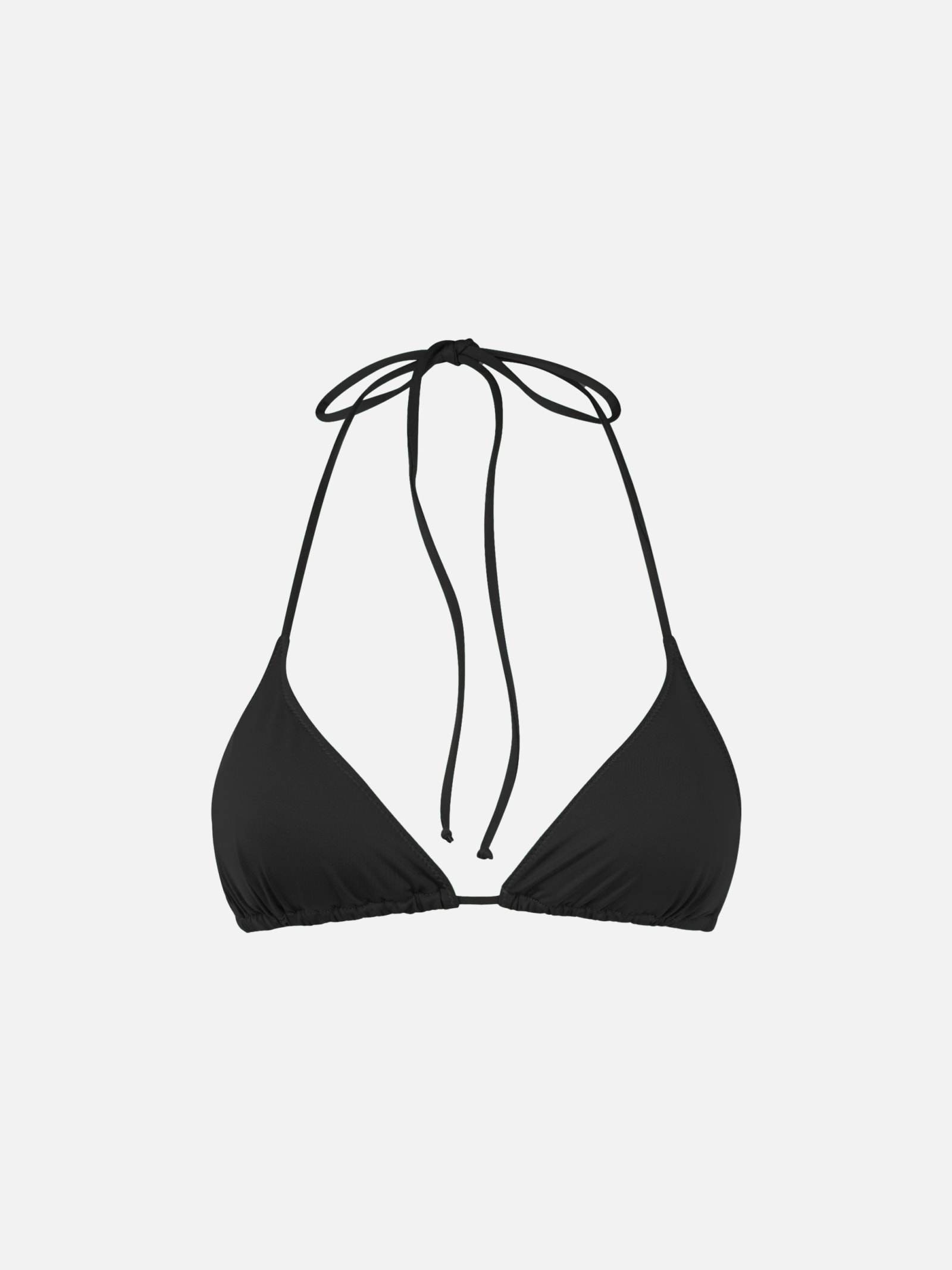 MC2 SAINT BARTH WOMAN BLACK TRIANGLE TOP SWIMSUIT LEAH
