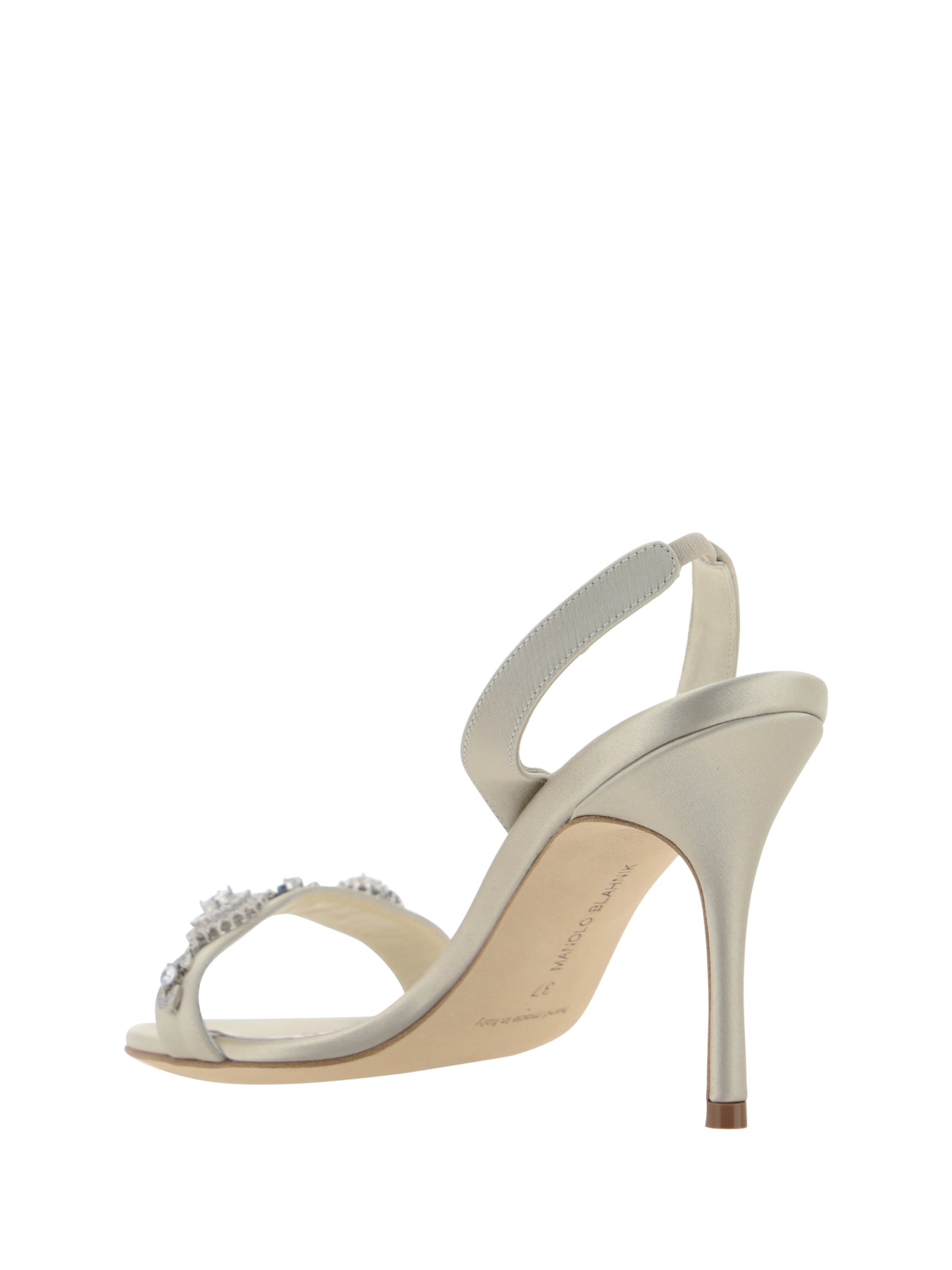 Shop Manolo Blahnik Lamisan Sandals In Dcrm