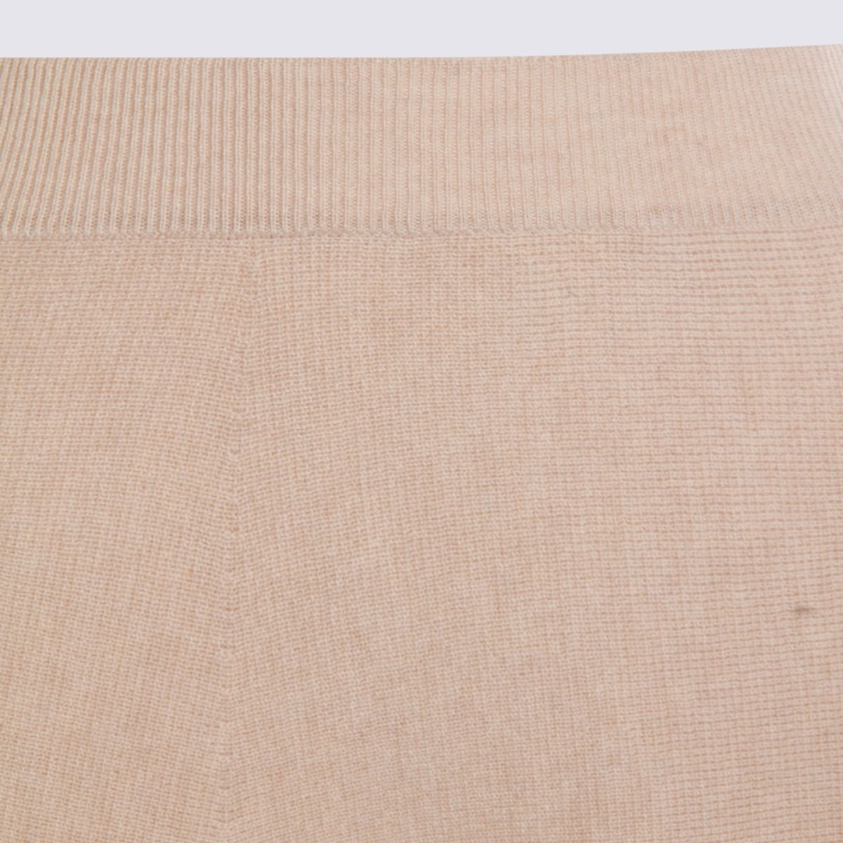 Max Mara Beige Wool Giberna Skirt In Neutral