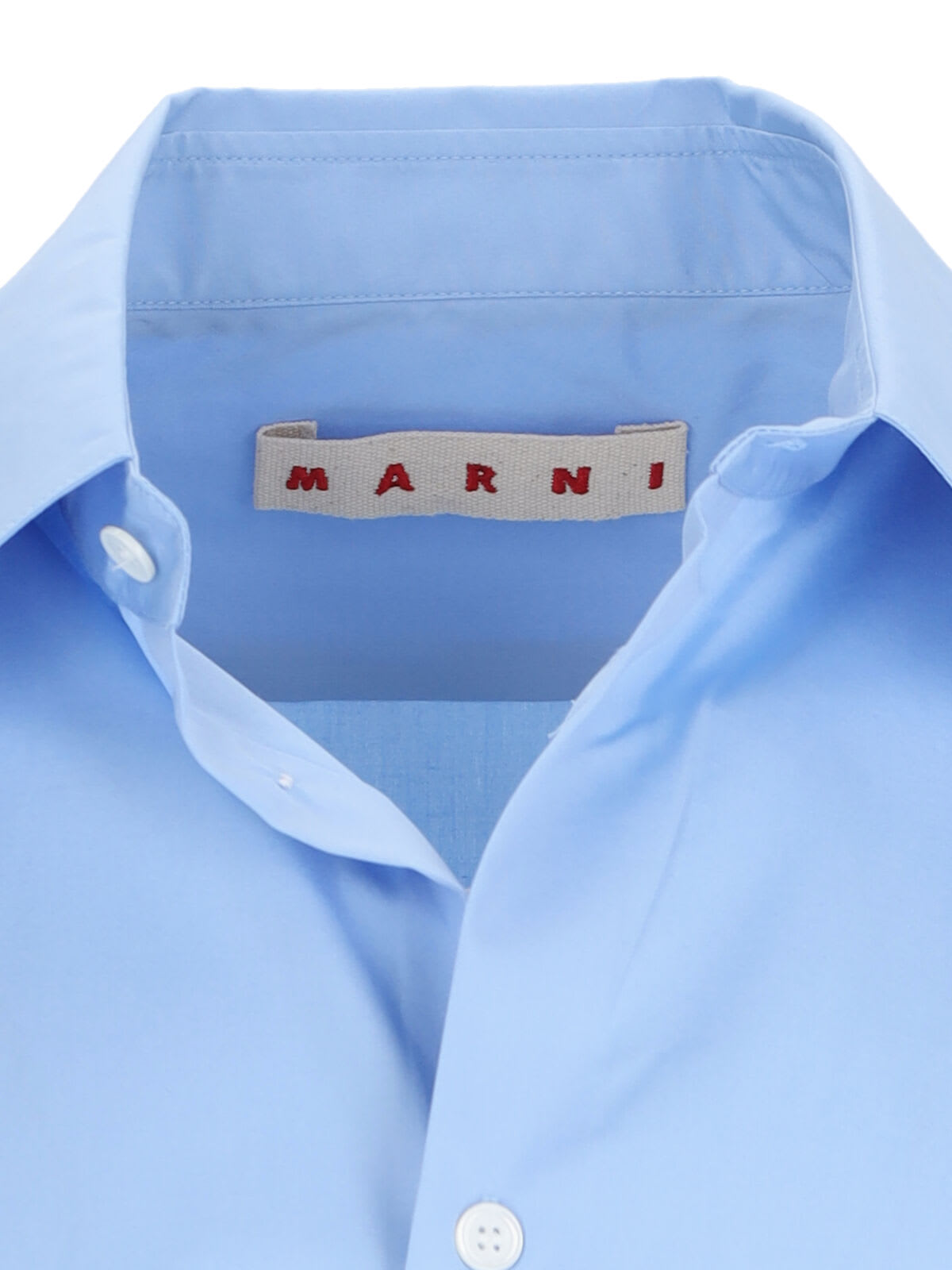 Marni Logo Shirt In Blue
