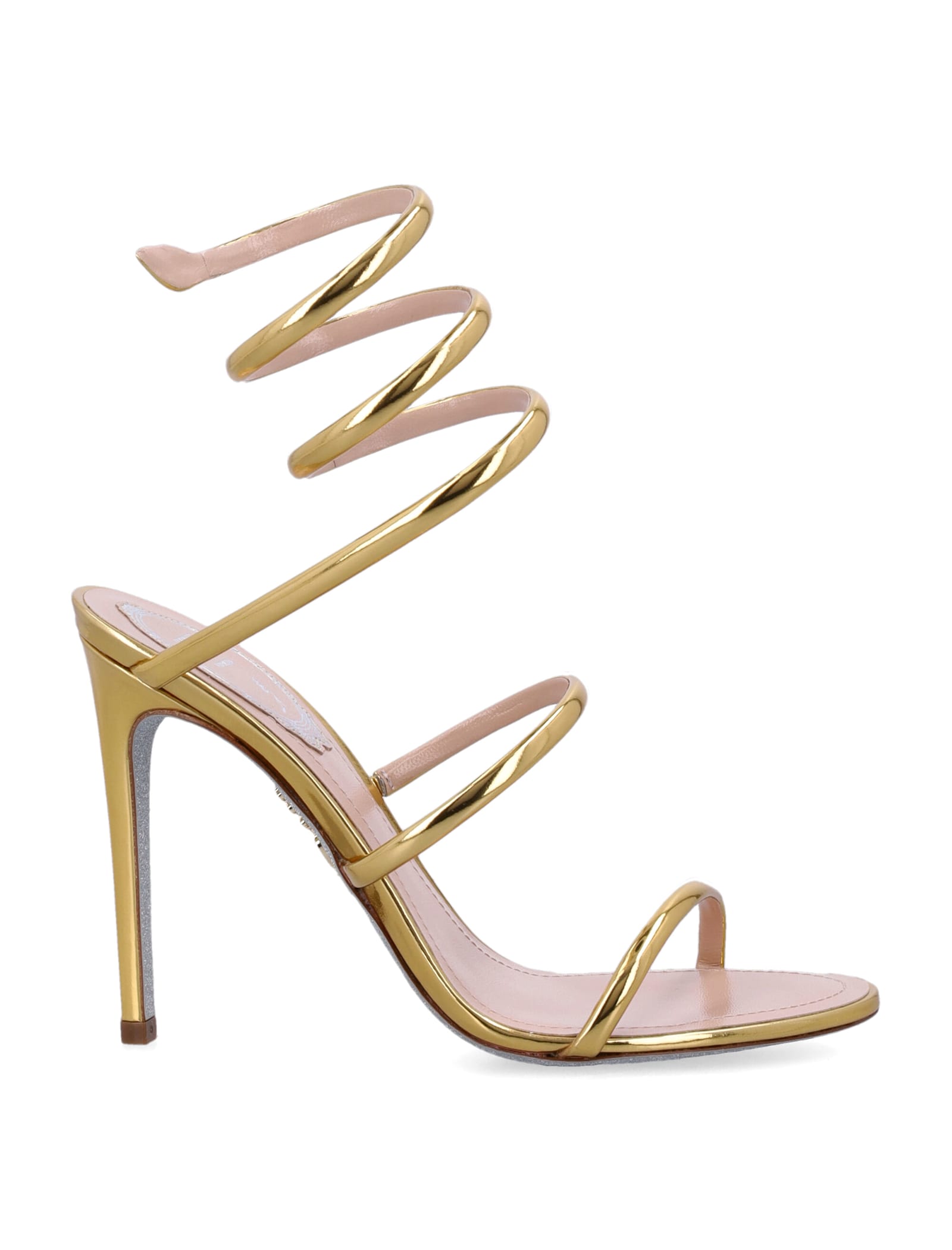 René Caovilla Cleo Metallic Sandal