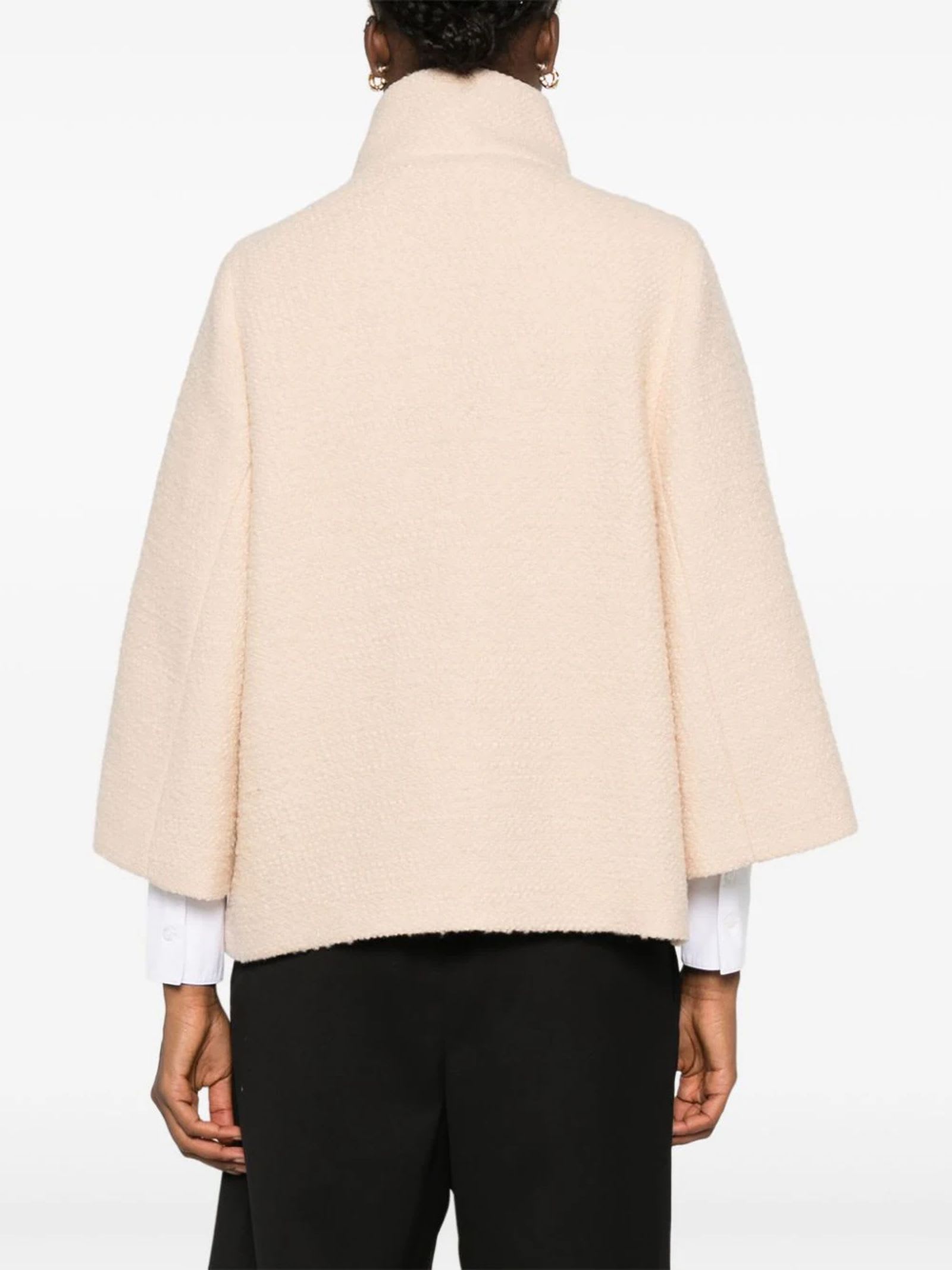 Shop Fay Powder Pink Wool Blend Jacket