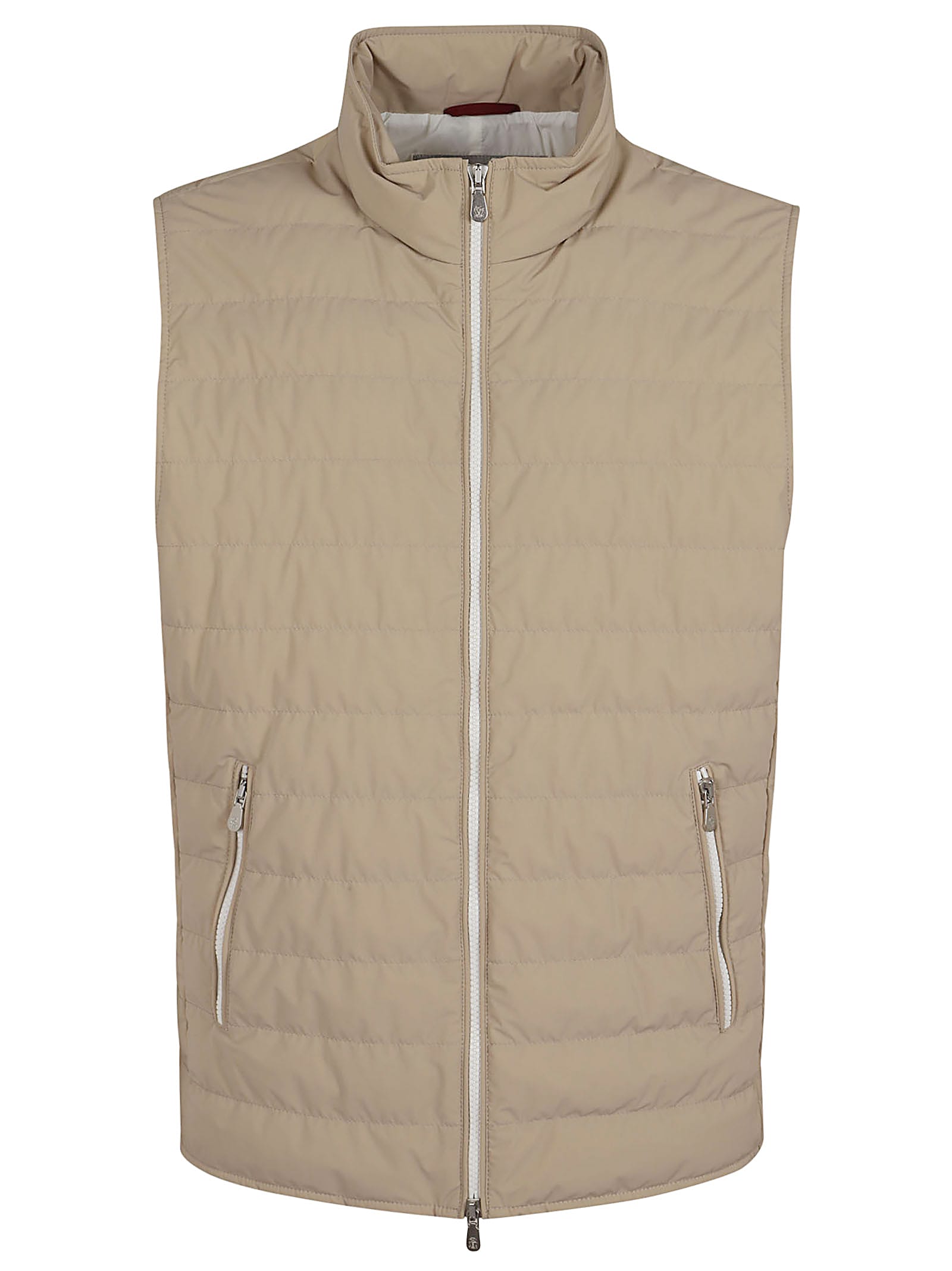 Shop Brunello Cucinelli Wr Padded Vest In Sand