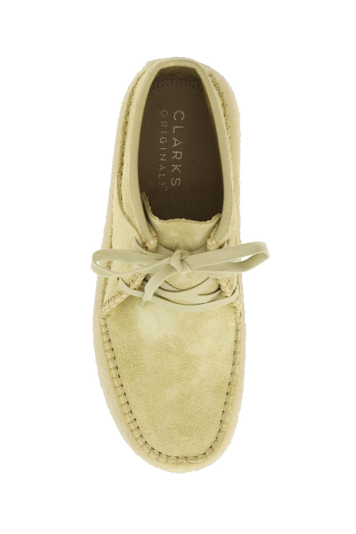 Shop Clarks Suede Leather Caravan Lace-up Shoes In Maple (beige)