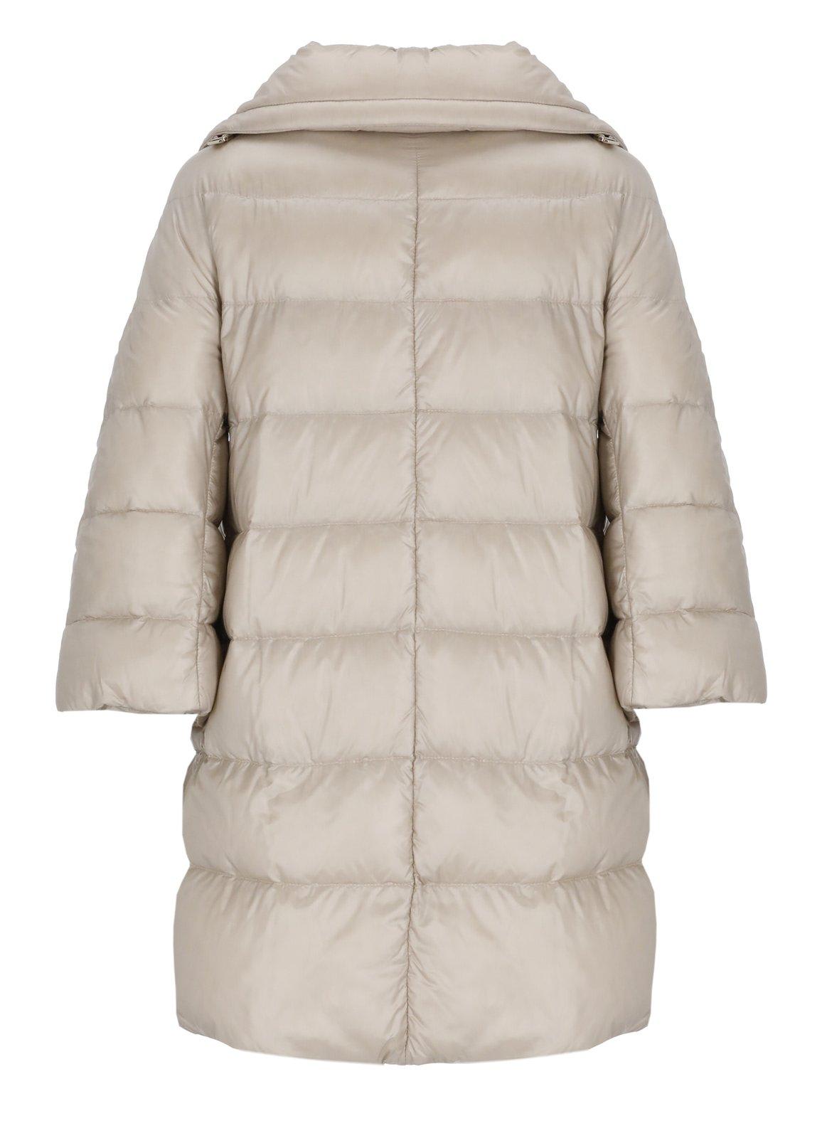 Shop Herno Cleofe Padded Zipped Coat In Chantilly