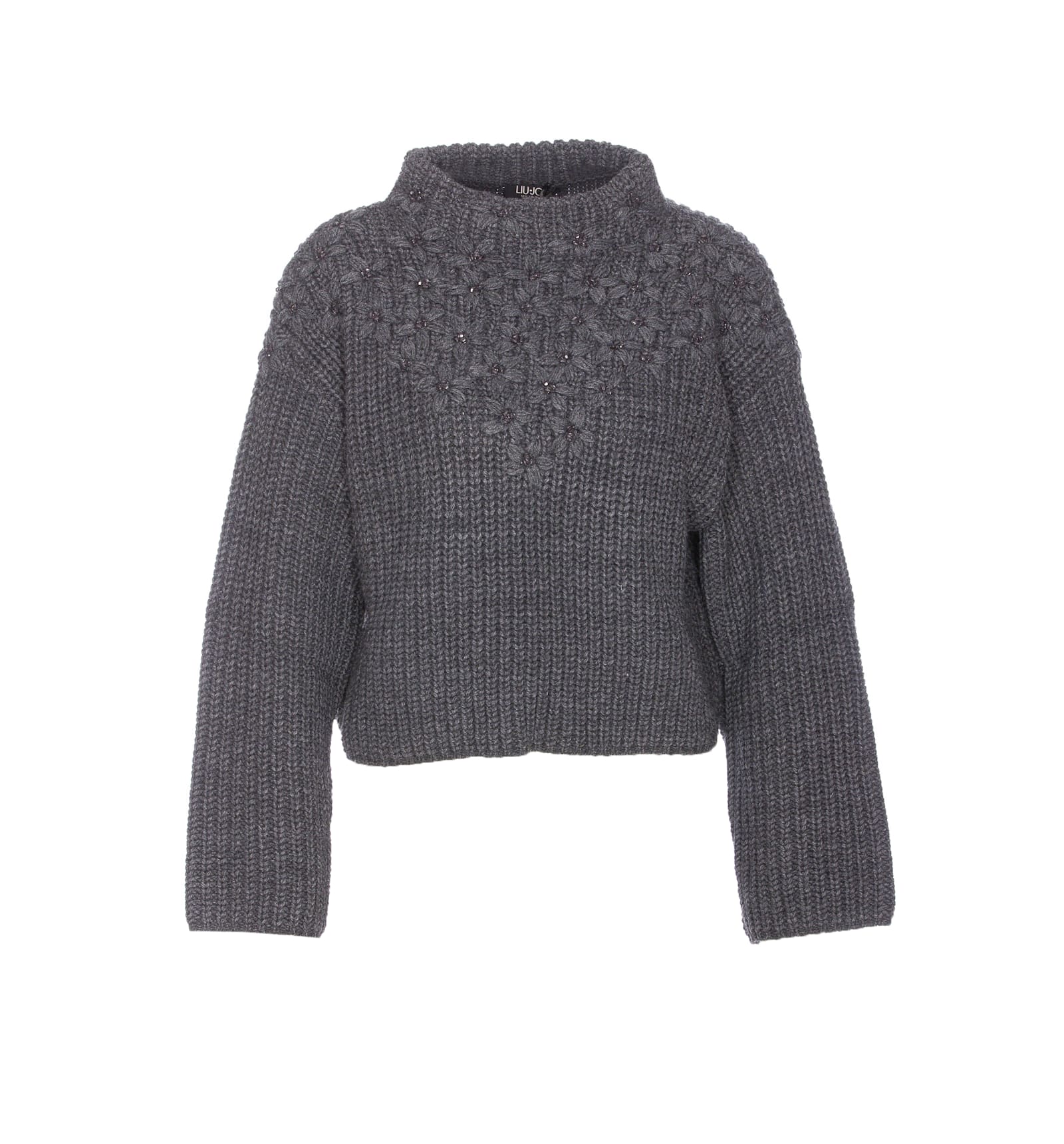 Liu-Jo Knitted Embroidery Sweater