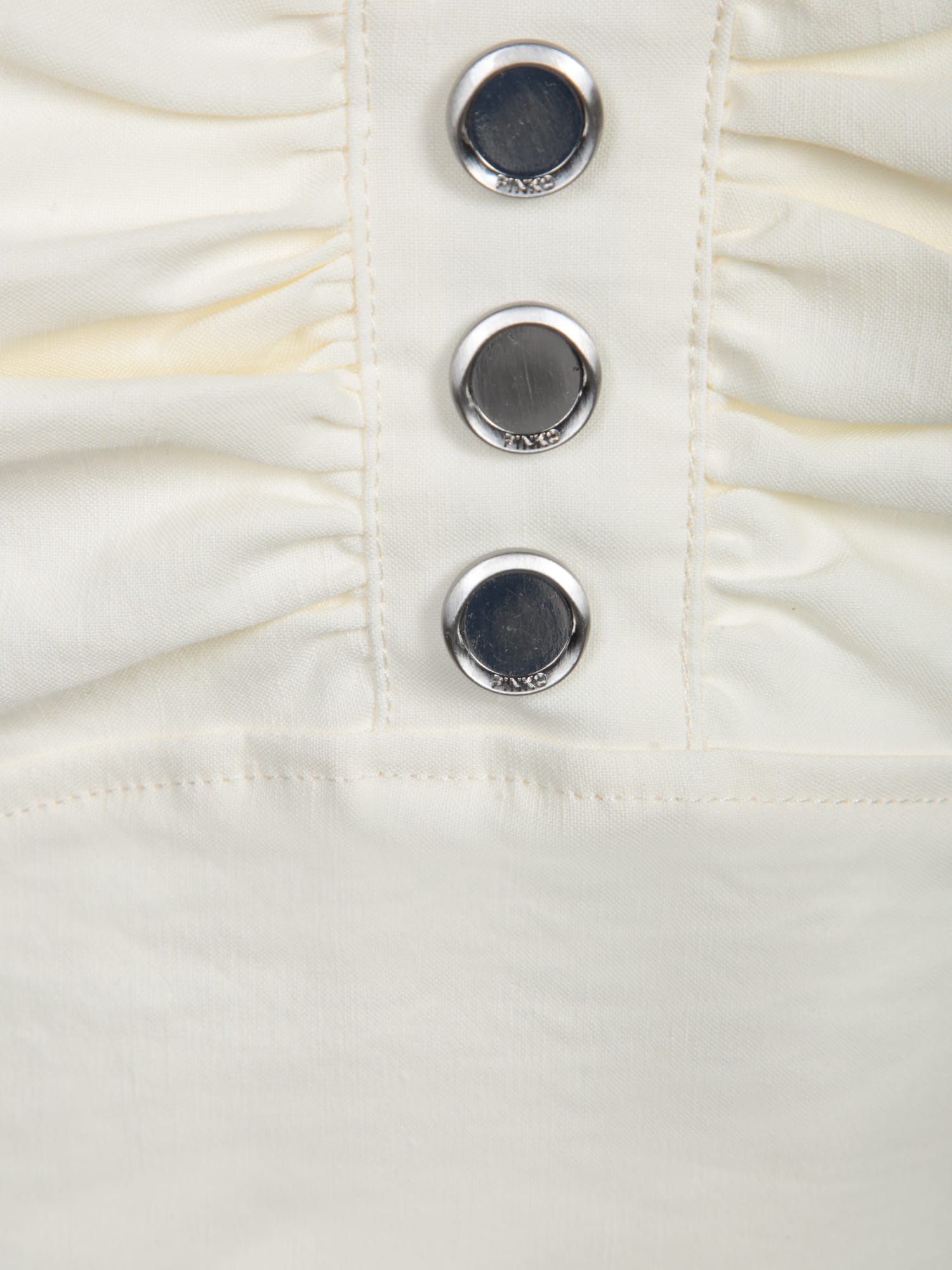 Shop Pinko Button-detailed Crop Top