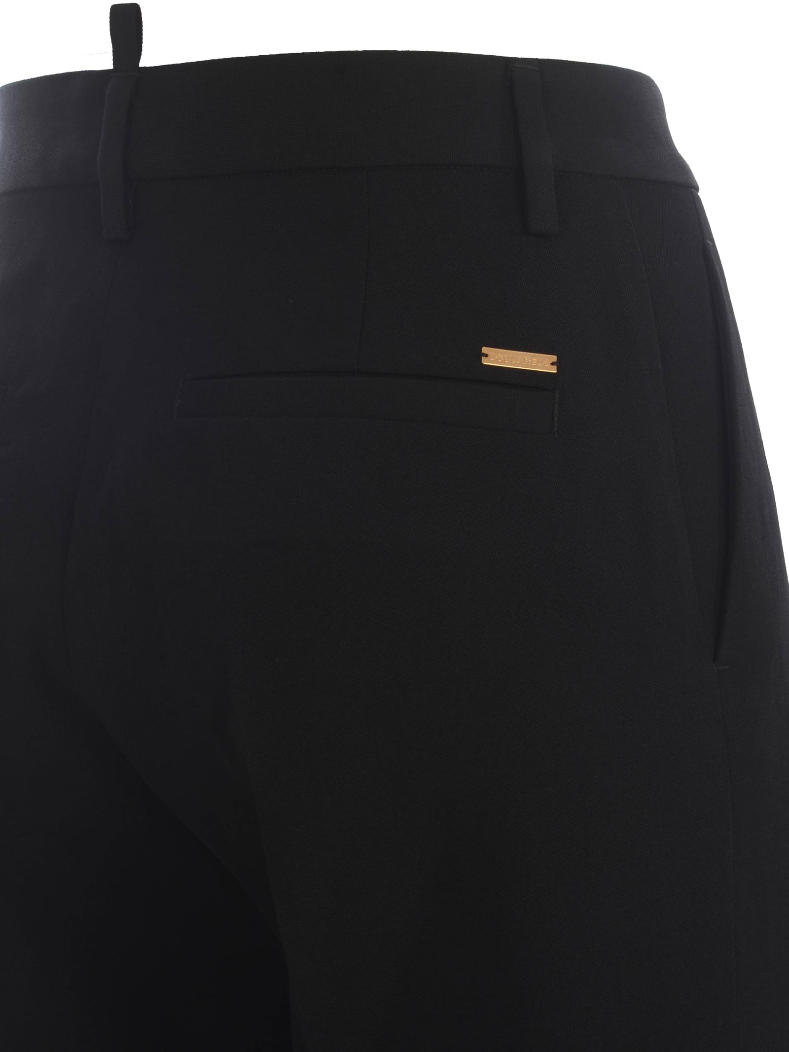 Shop Dsquared2 Trousers  In Virgin Wool In Black