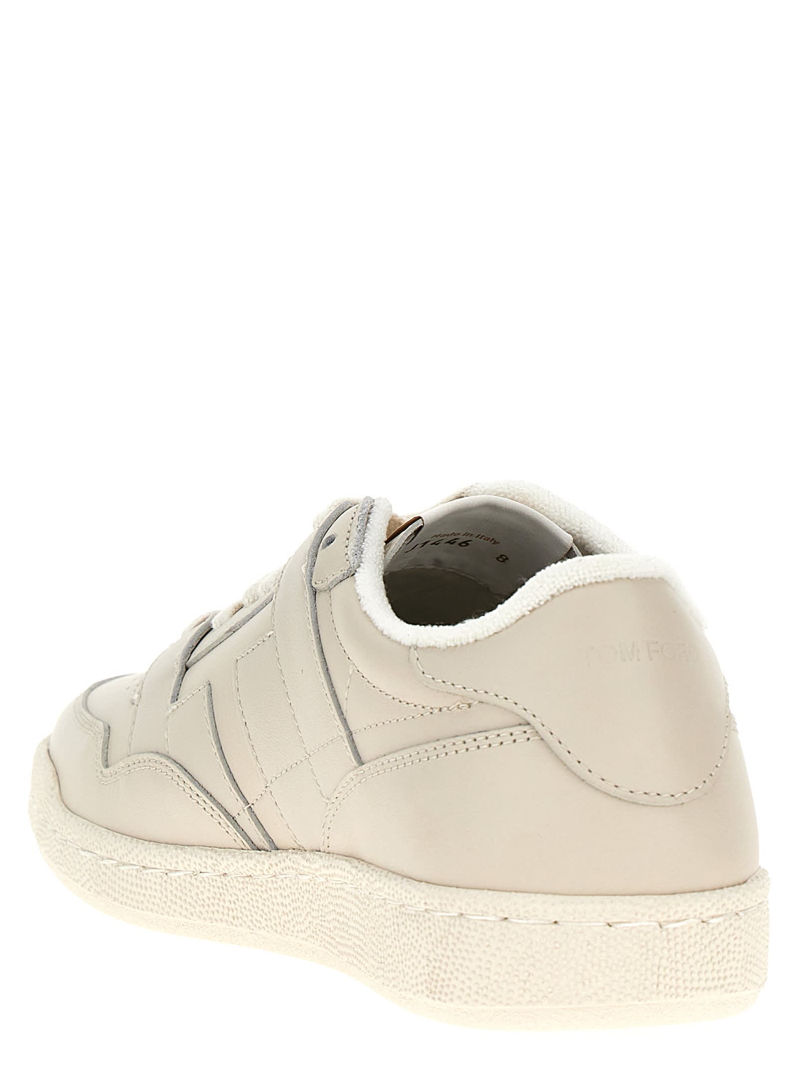 Shop Tom Ford Jake Sneakers In Marble/ivory