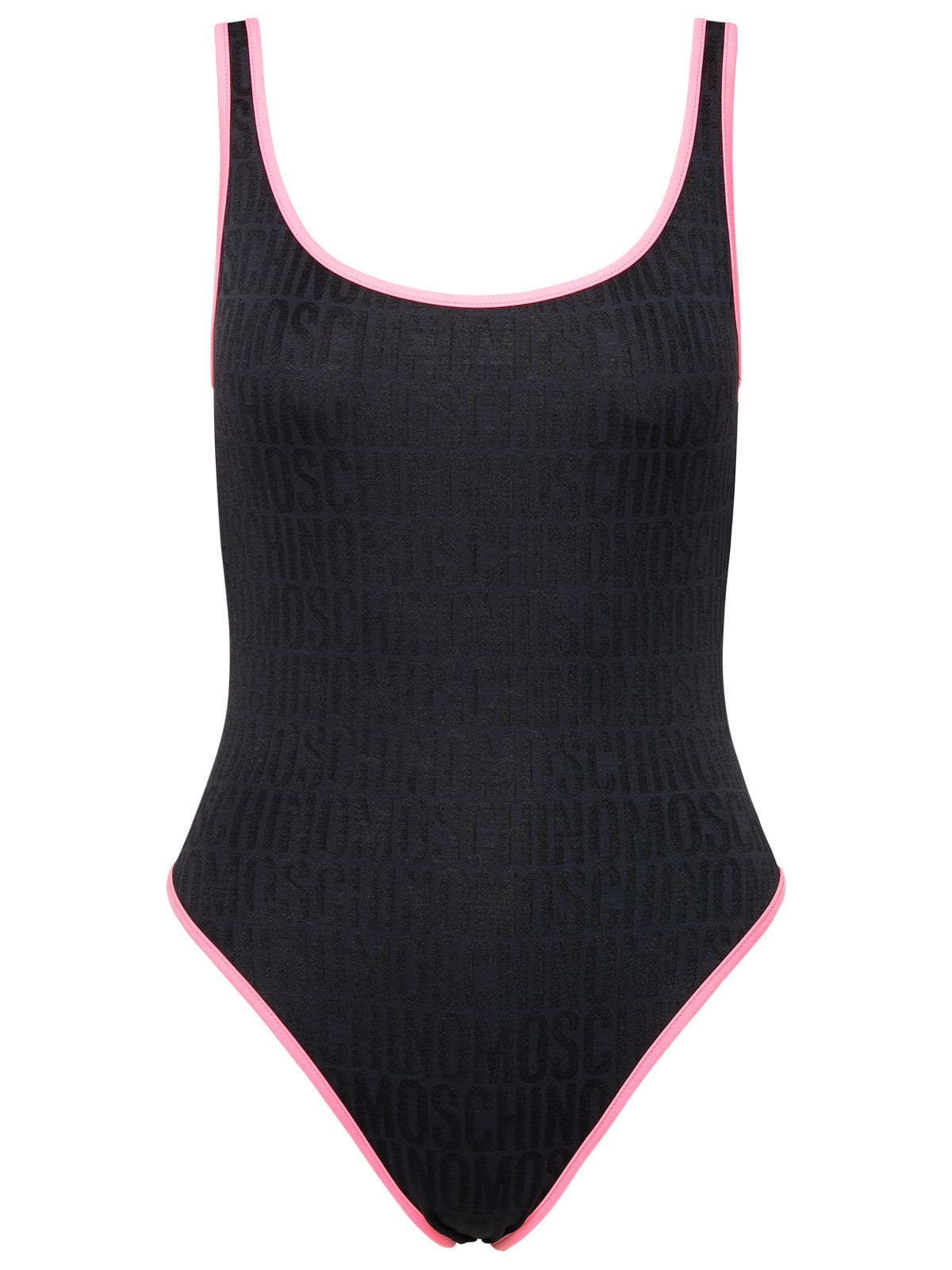 Black Polyamide Blend One-piece Swimsuit