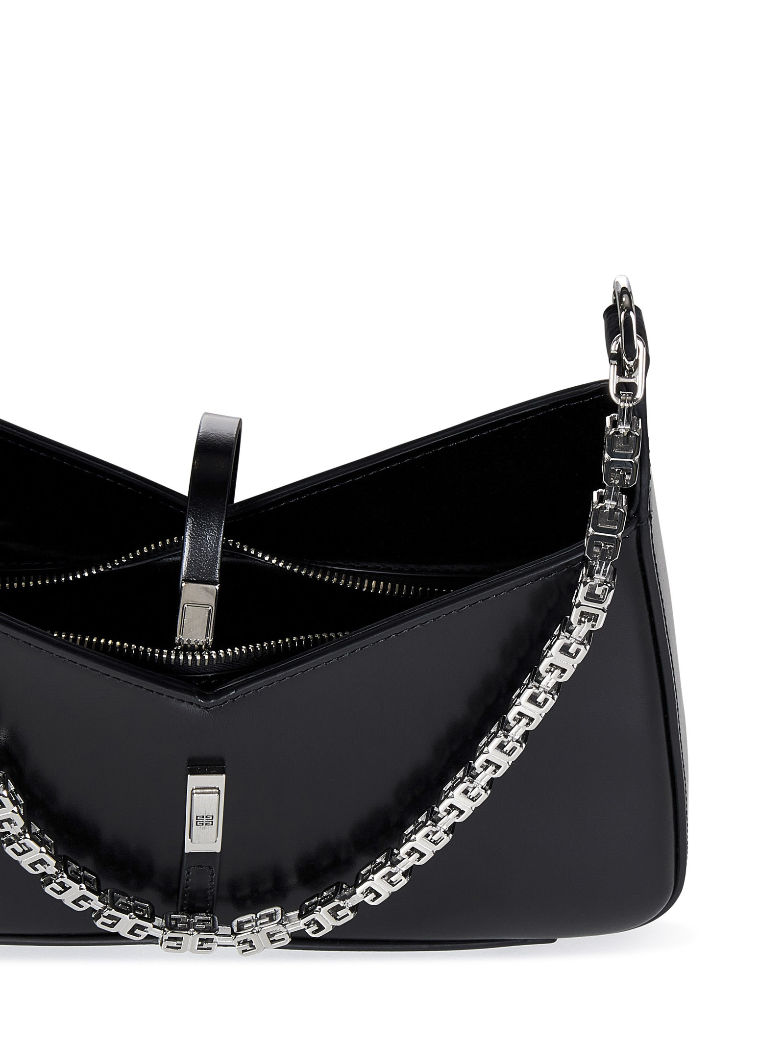 Shop Givenchy Cut Out Small Shoulder Bag In Nero