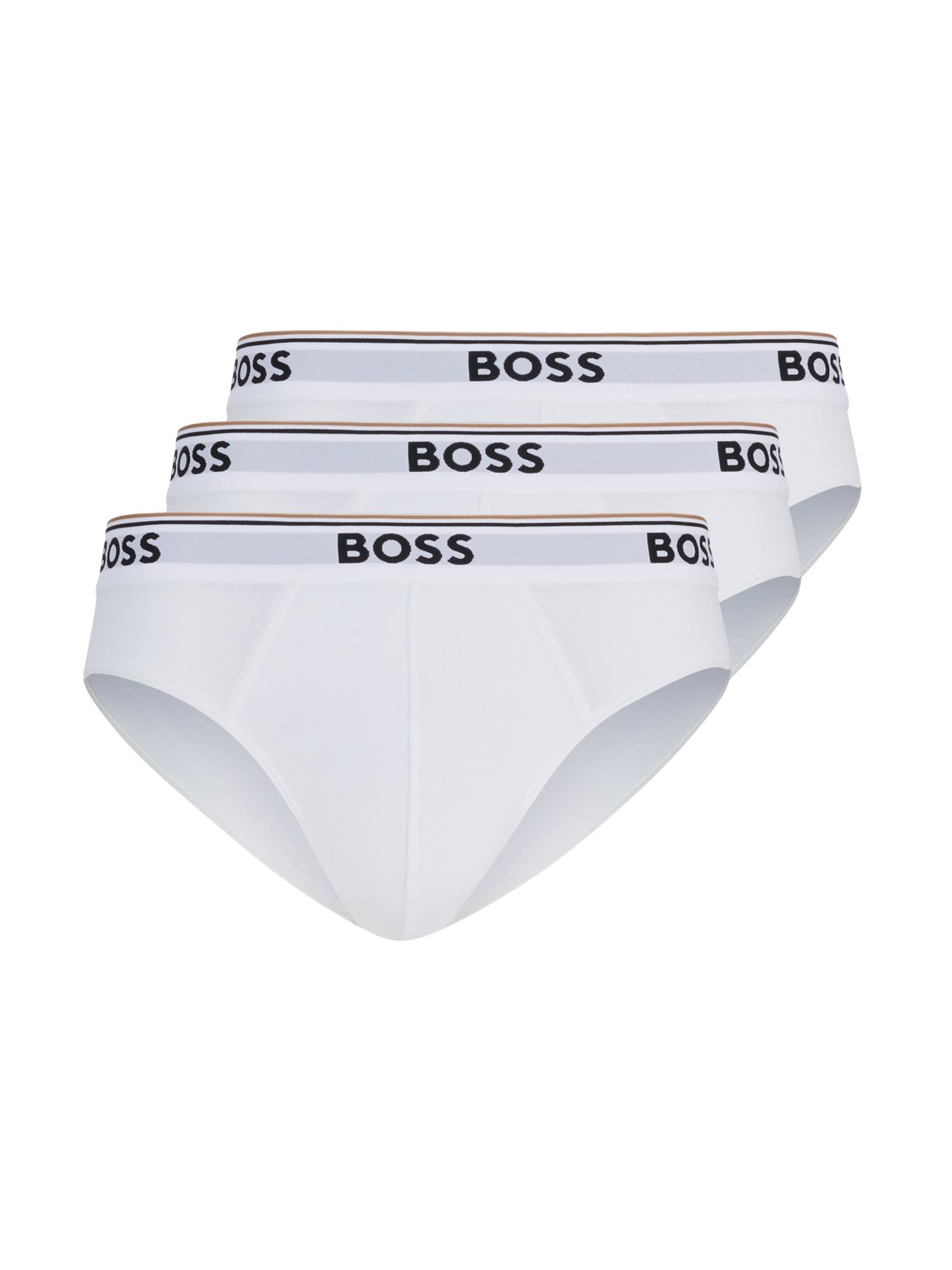 Hugo Boss Pack Of Three Logo Briefs