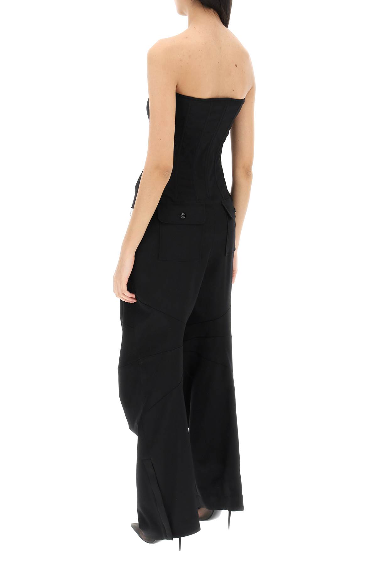 Shop Dolce & Gabbana Cady Corset Jumpsuit