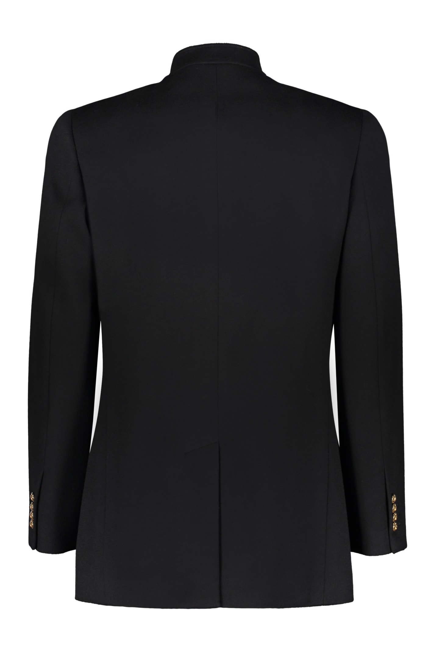 Shop Celine Wool Coat In Black