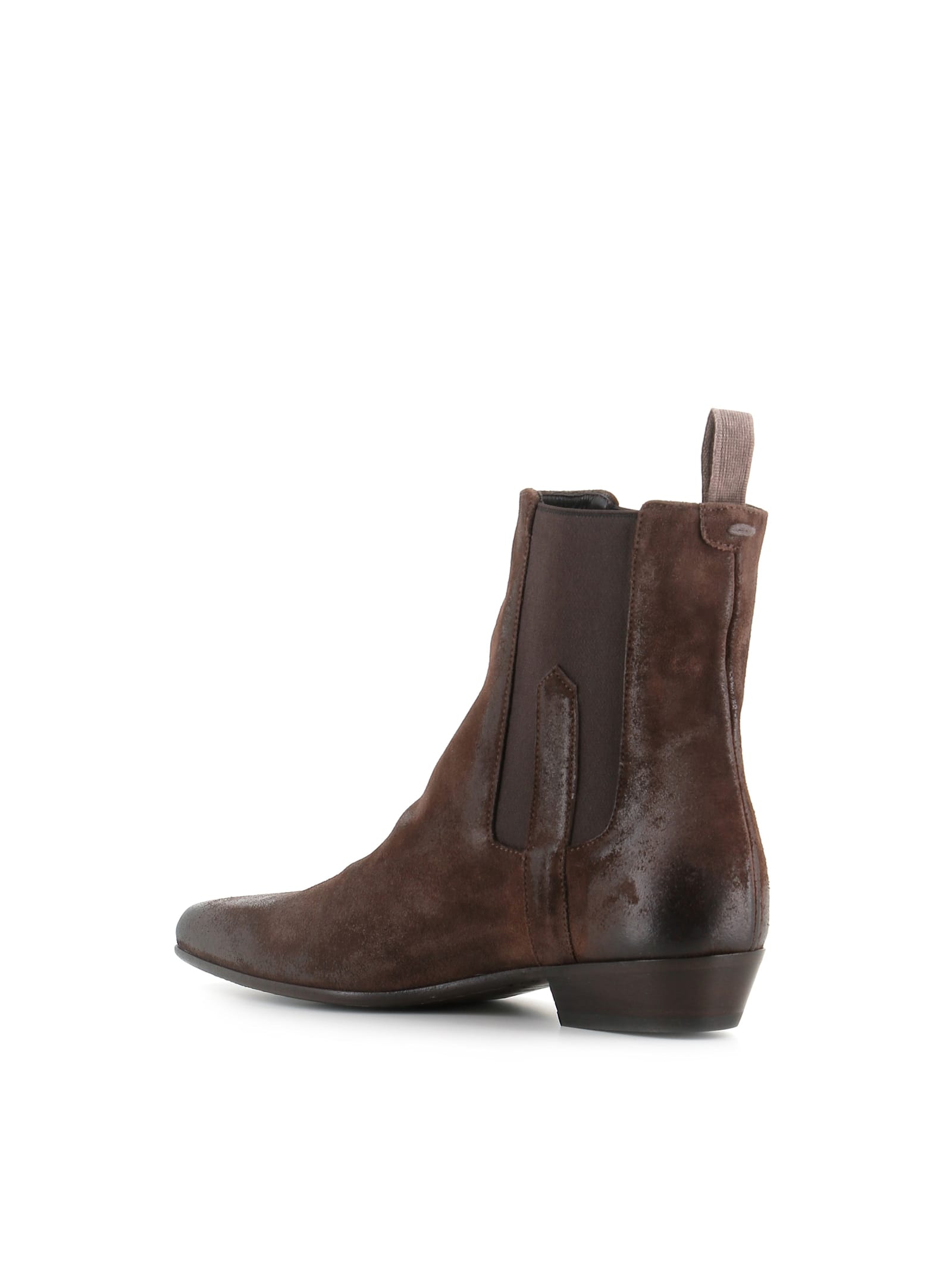 Pantanetti 30mm Suede Chelsea Boots In Brown