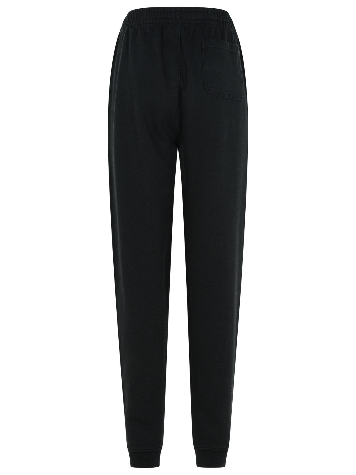Shop Maison Kitsuné Jogger Black Cotton Pants