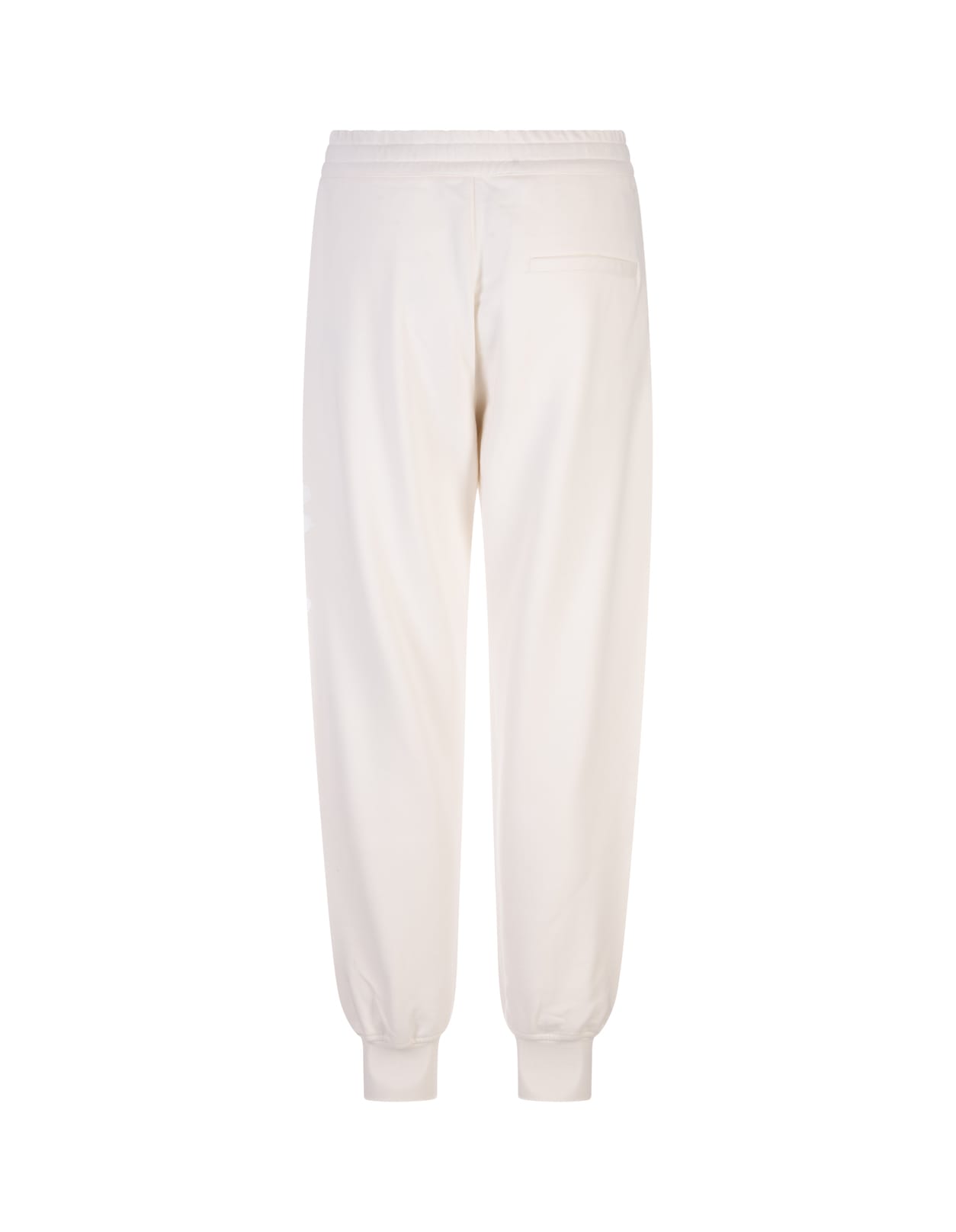 Alexander Mcqueen Calico Mcqueen Graffiti Joggers In Bianco